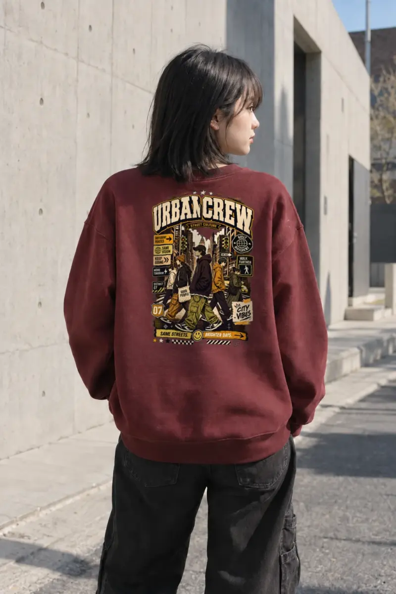 "Different Routes" Heavy Blend Unisex Crewneck Sweatshirt | Gildan 18000
