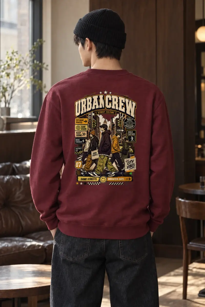 "Different Routes" Heavy Blend Unisex Crewneck Sweatshirt | Gildan 18000
