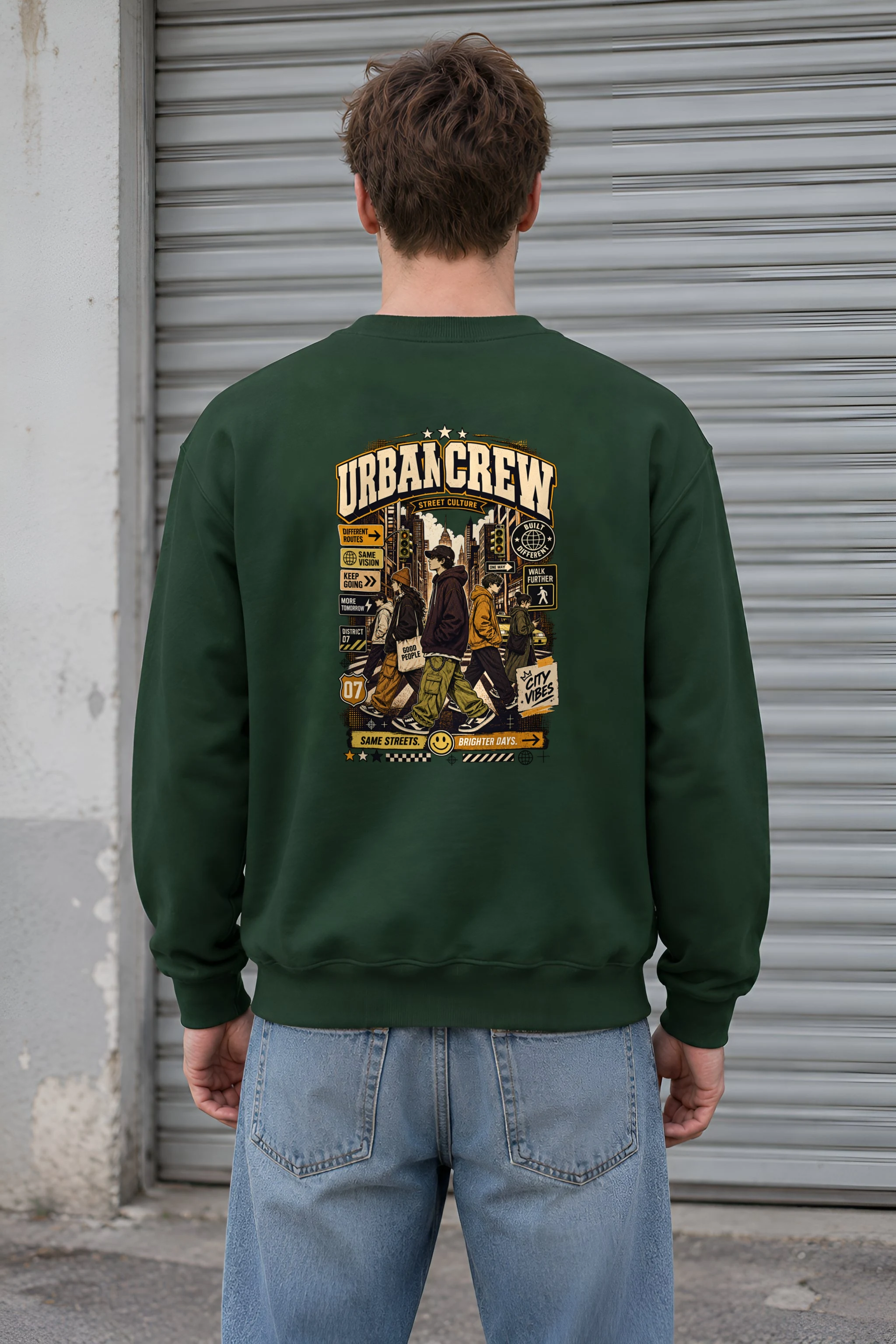"Different Routes" 1 Crewneck Sweatshirt