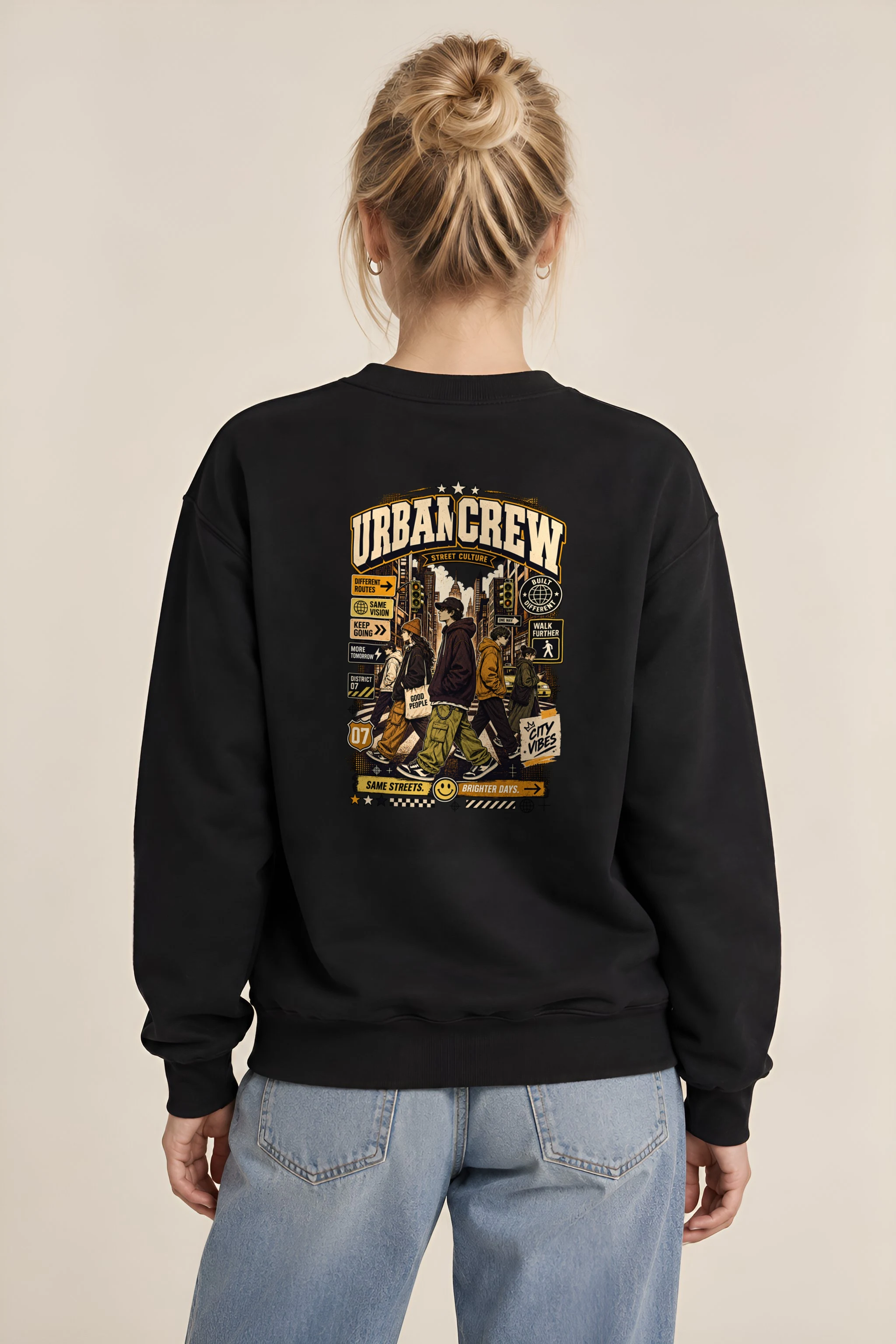 "Different Routes" 1 Crewneck Sweatshirt