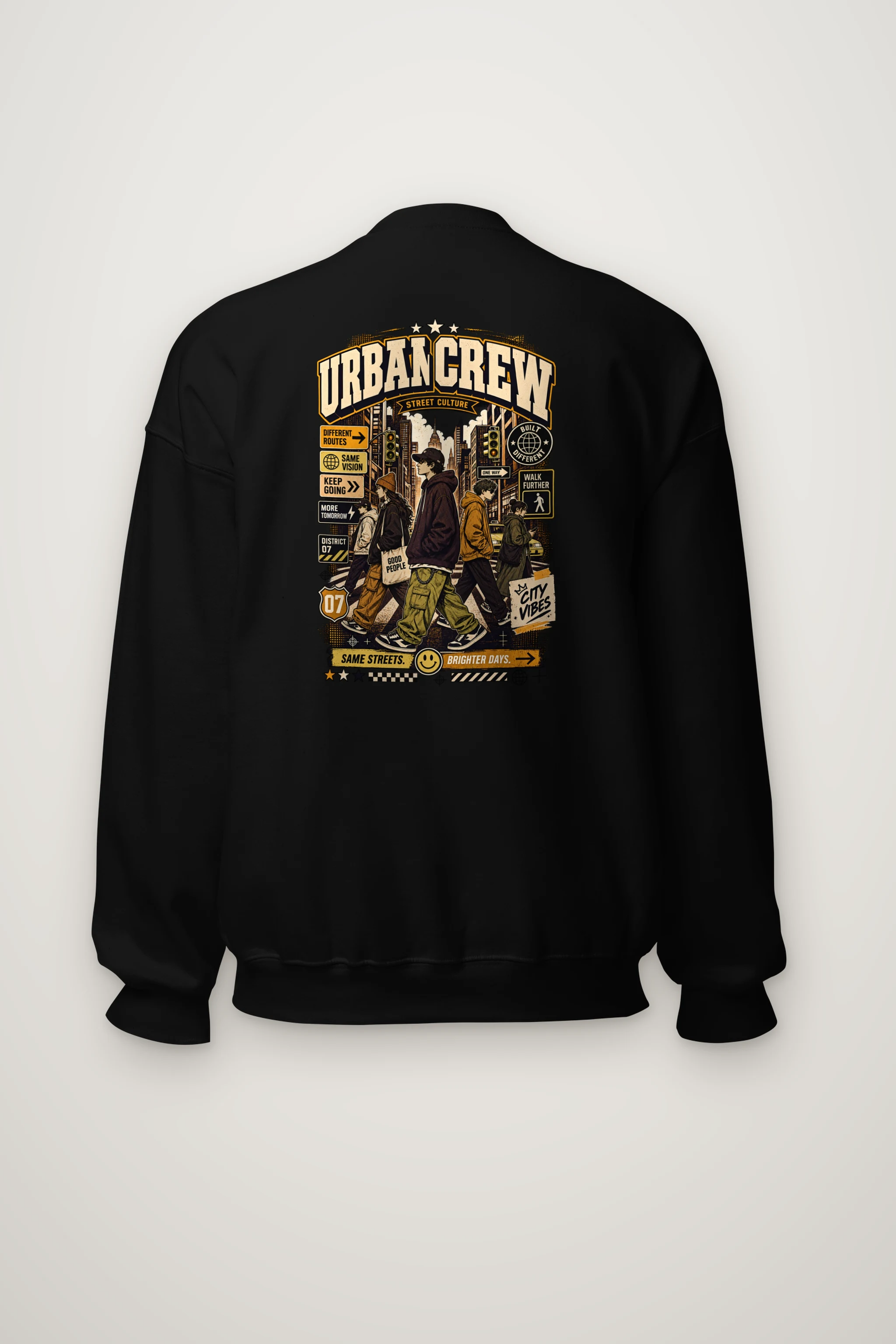 "Different Routes" Heavy Blend Unisex Crewneck Sweatshirt