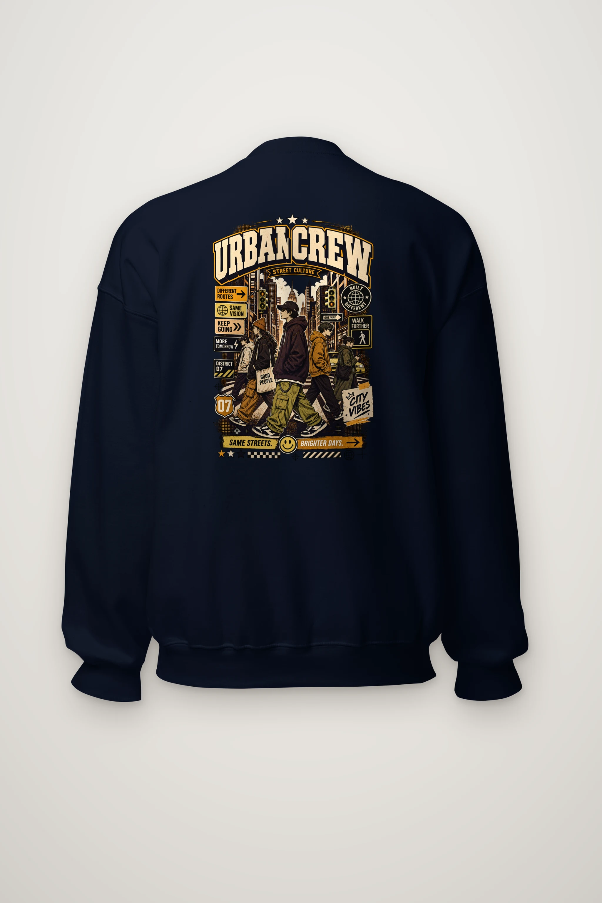 "Different Routes" Heavy Blend Unisex Crewneck Sweatshirt