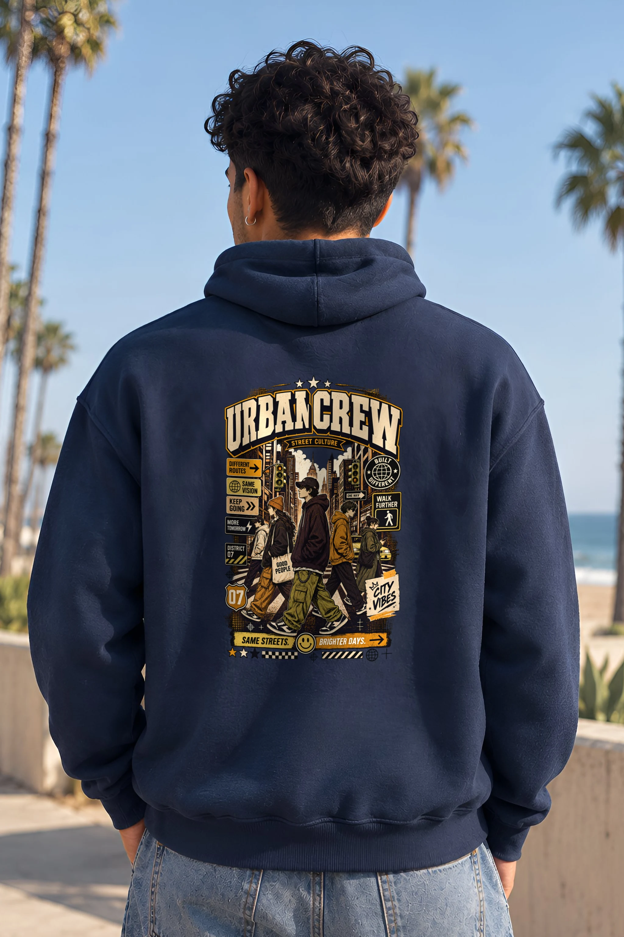 "Different Routes Same Vision" 1 Pullover Hoodie