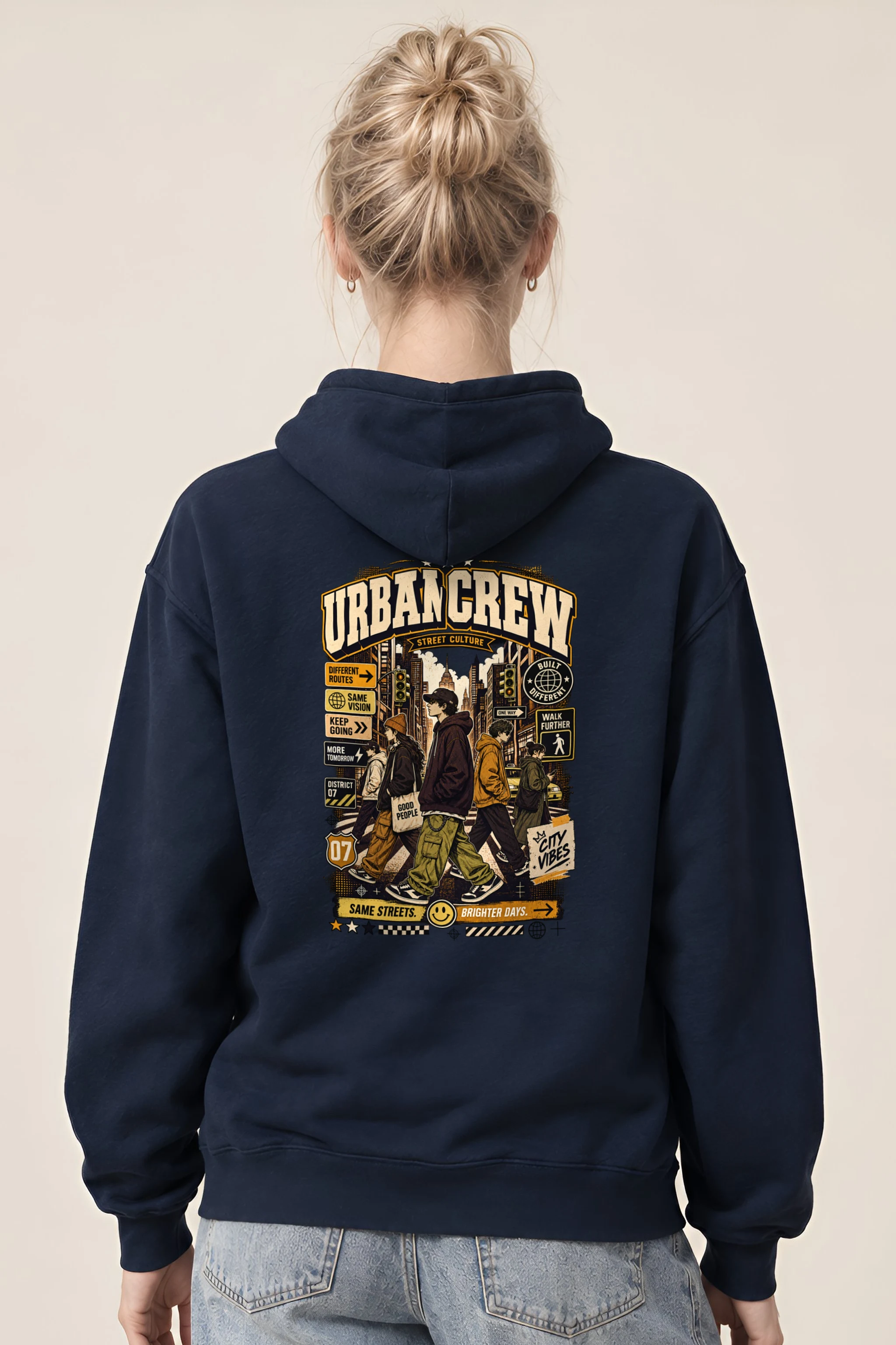 "Different Routes Same Vision" Heavy Blend Unisex Pullover Hoodie