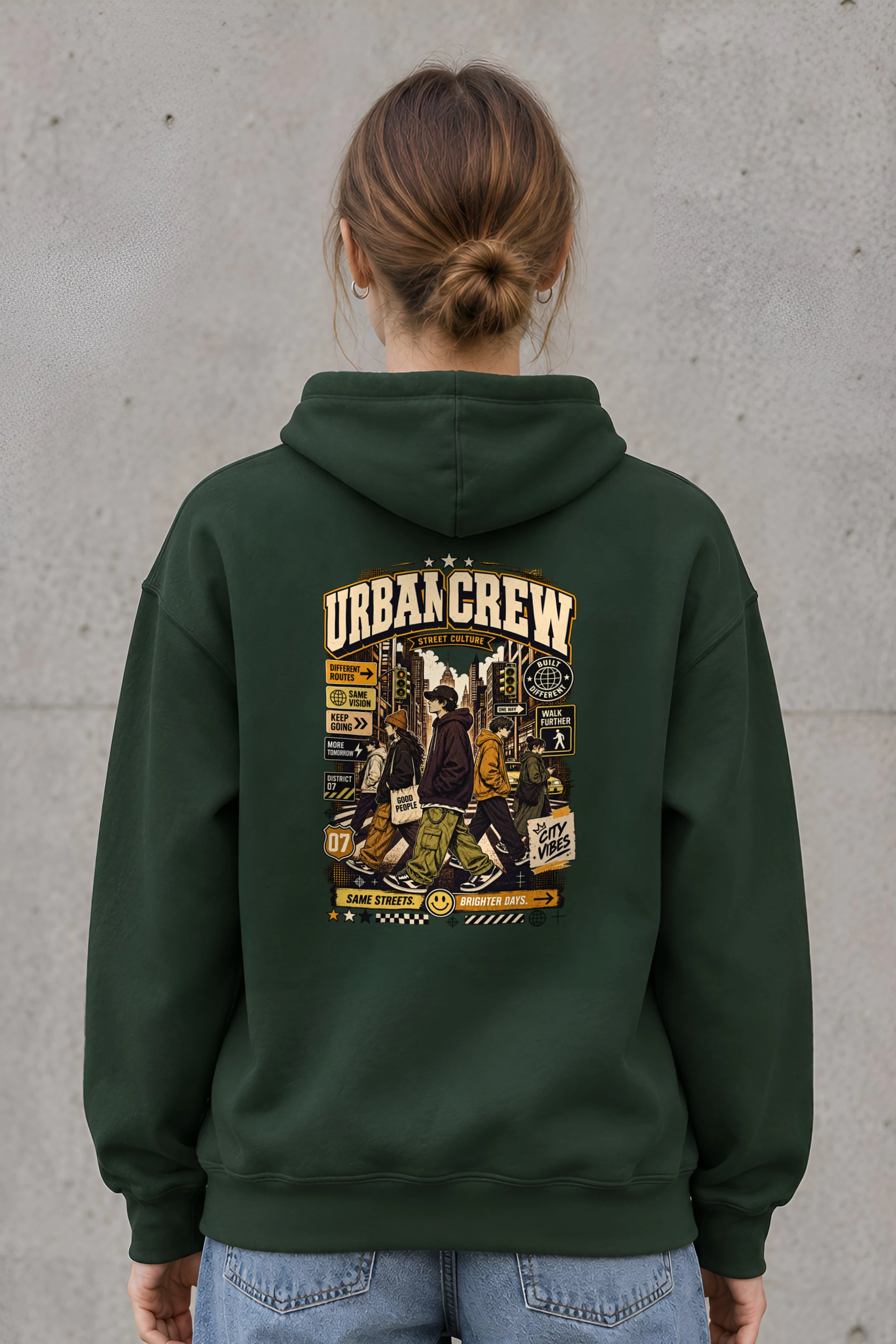 "Different Routes Same Vision" 1 Pullover Hoodie