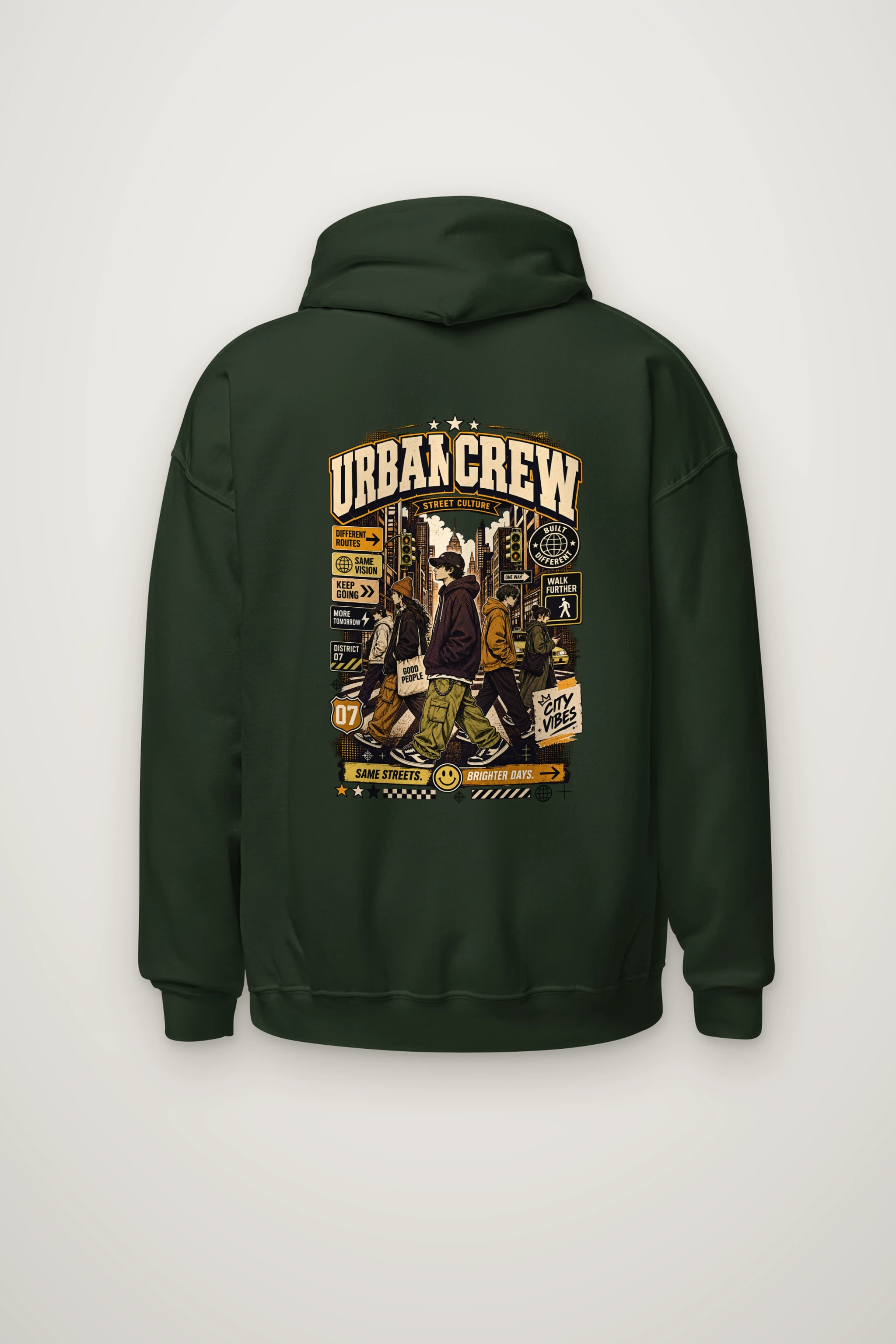 "Different Routes Same Vision" Heavy Blend Unisex Pullover Hoodie