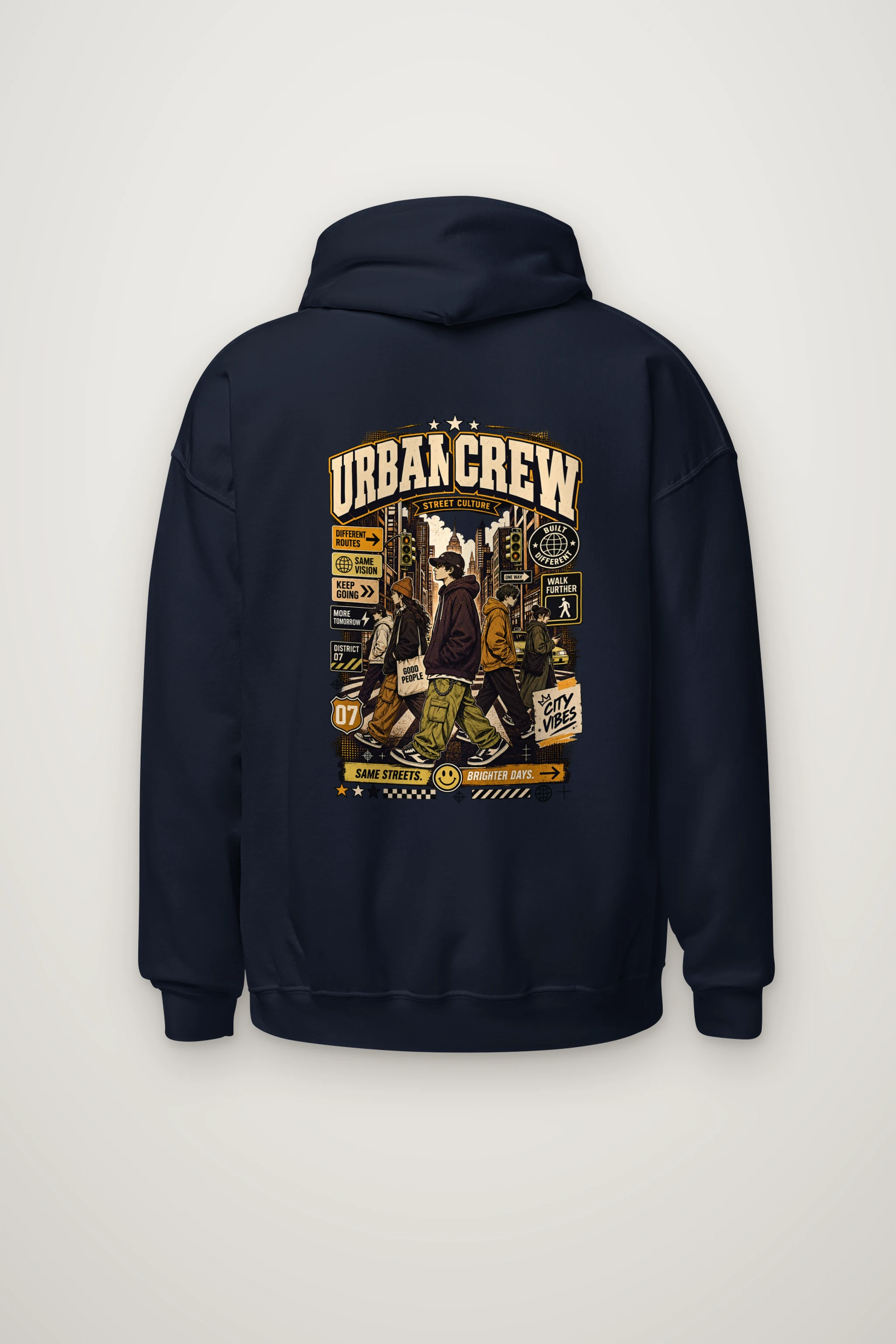 "Different Routes Same Vision" Heavy Blend Unisex Pullover Hoodie