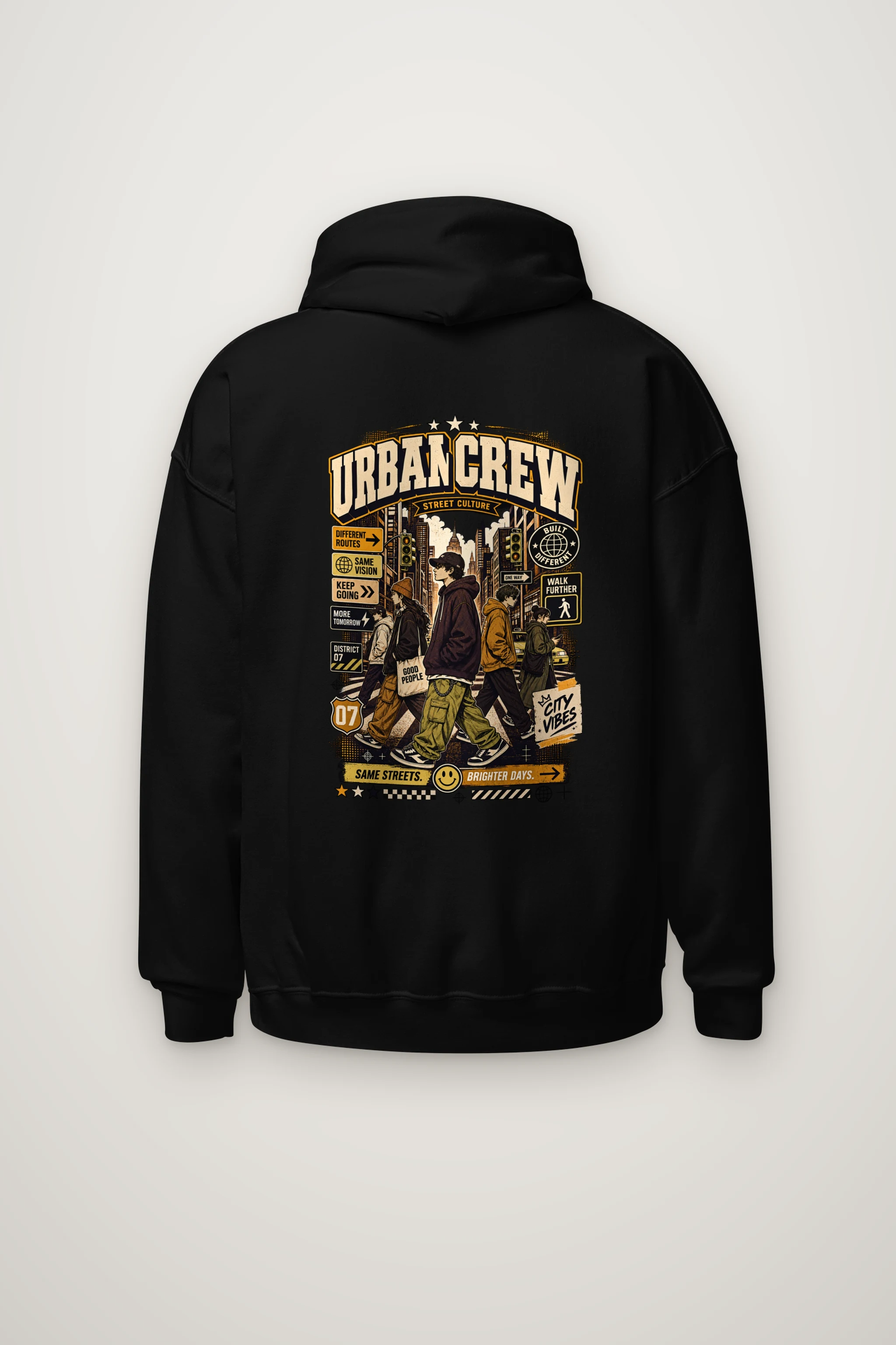 "Different Routes Same Vision" Heavy Blend Unisex Pullover Hoodie