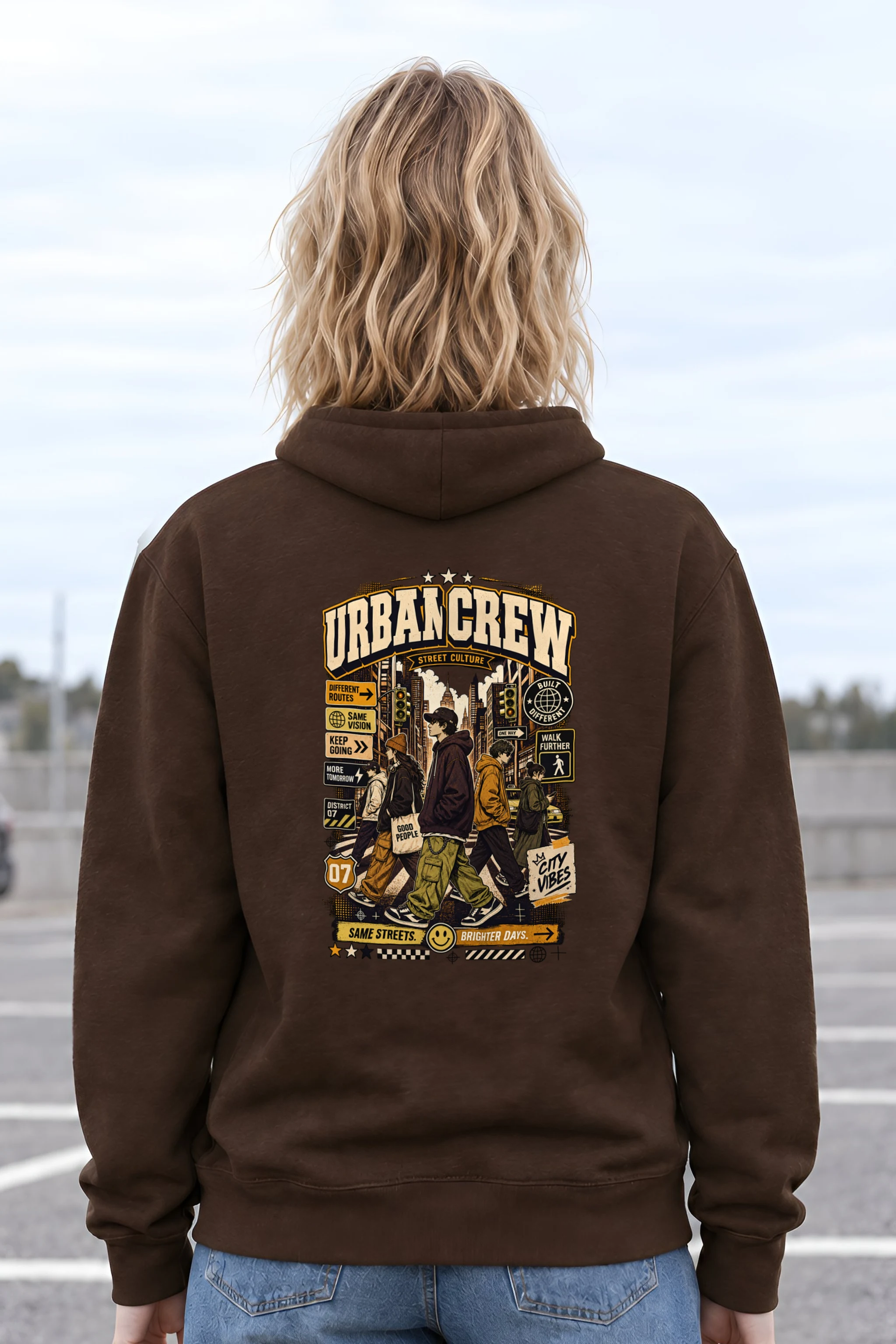 "Different Routes Same Vision" 1 Pullover Hoodie