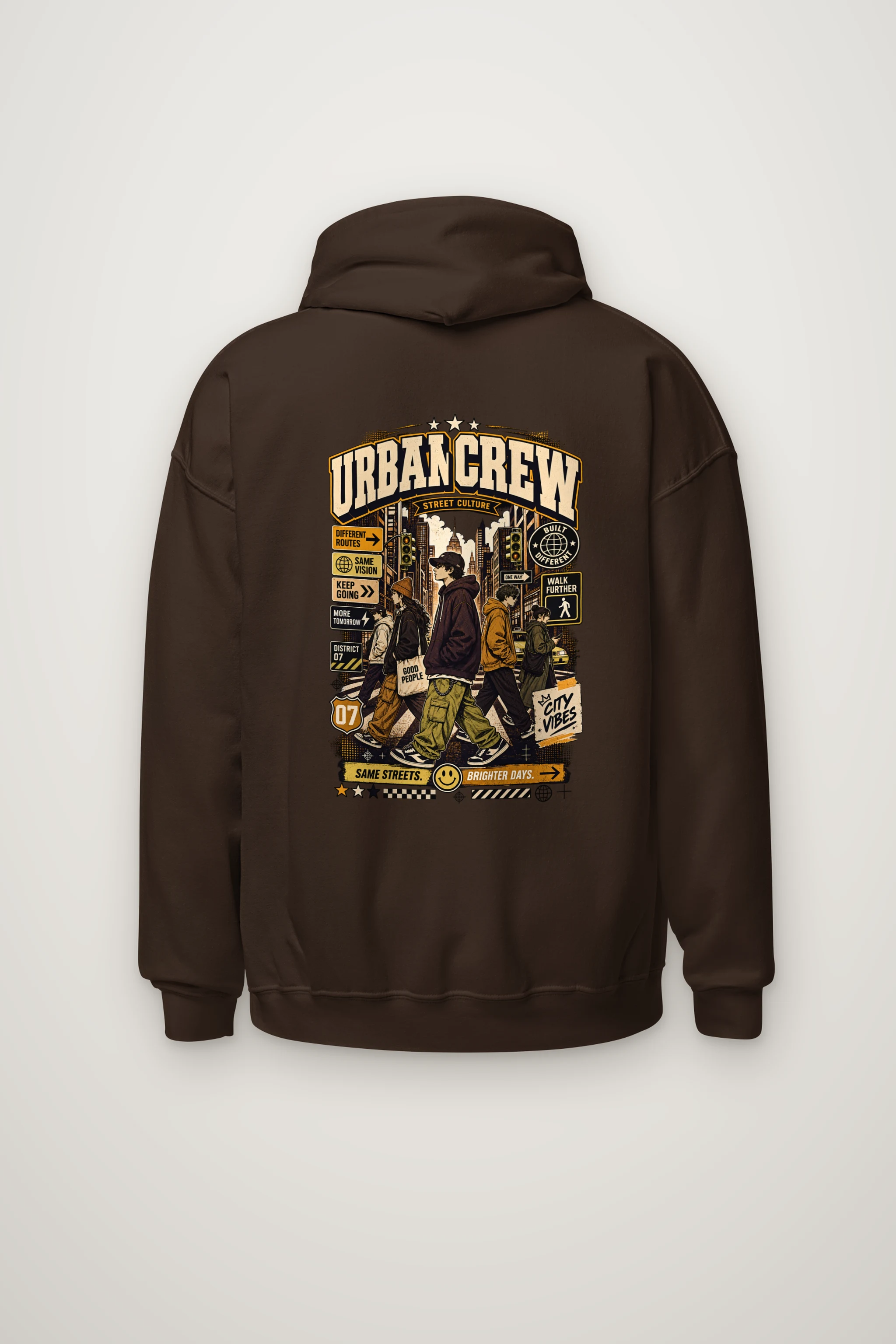 "Different Routes Same Vision" Heavy Blend Unisex Pullover Hoodie