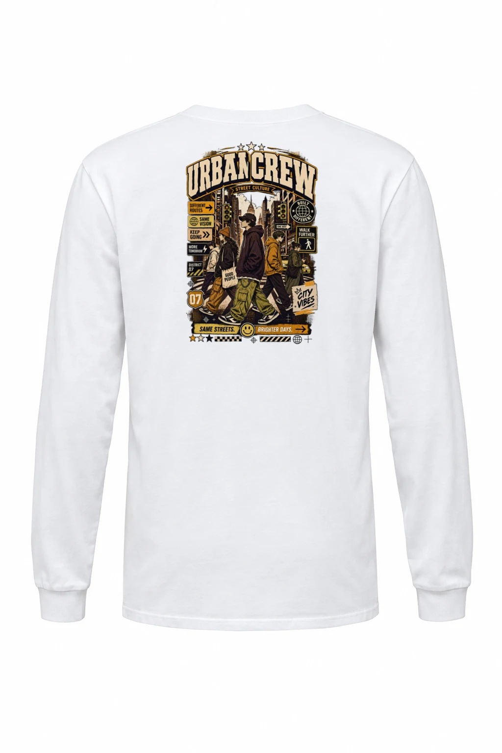 "Different Routes" Unisex Longsleeve T-shirt | Gildan 2400
