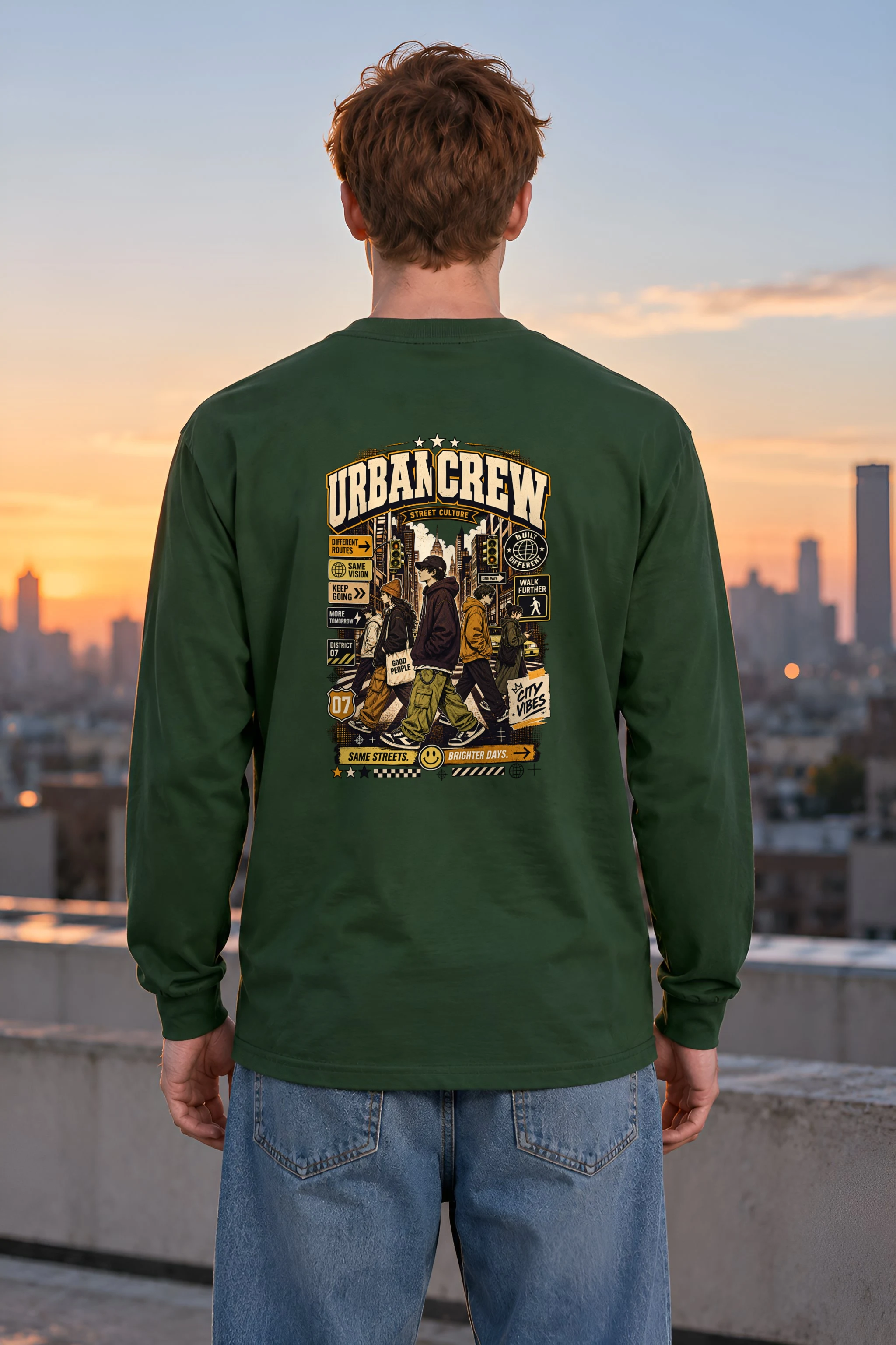 "Different Routes" Unisex Longsleeve T-shirt
