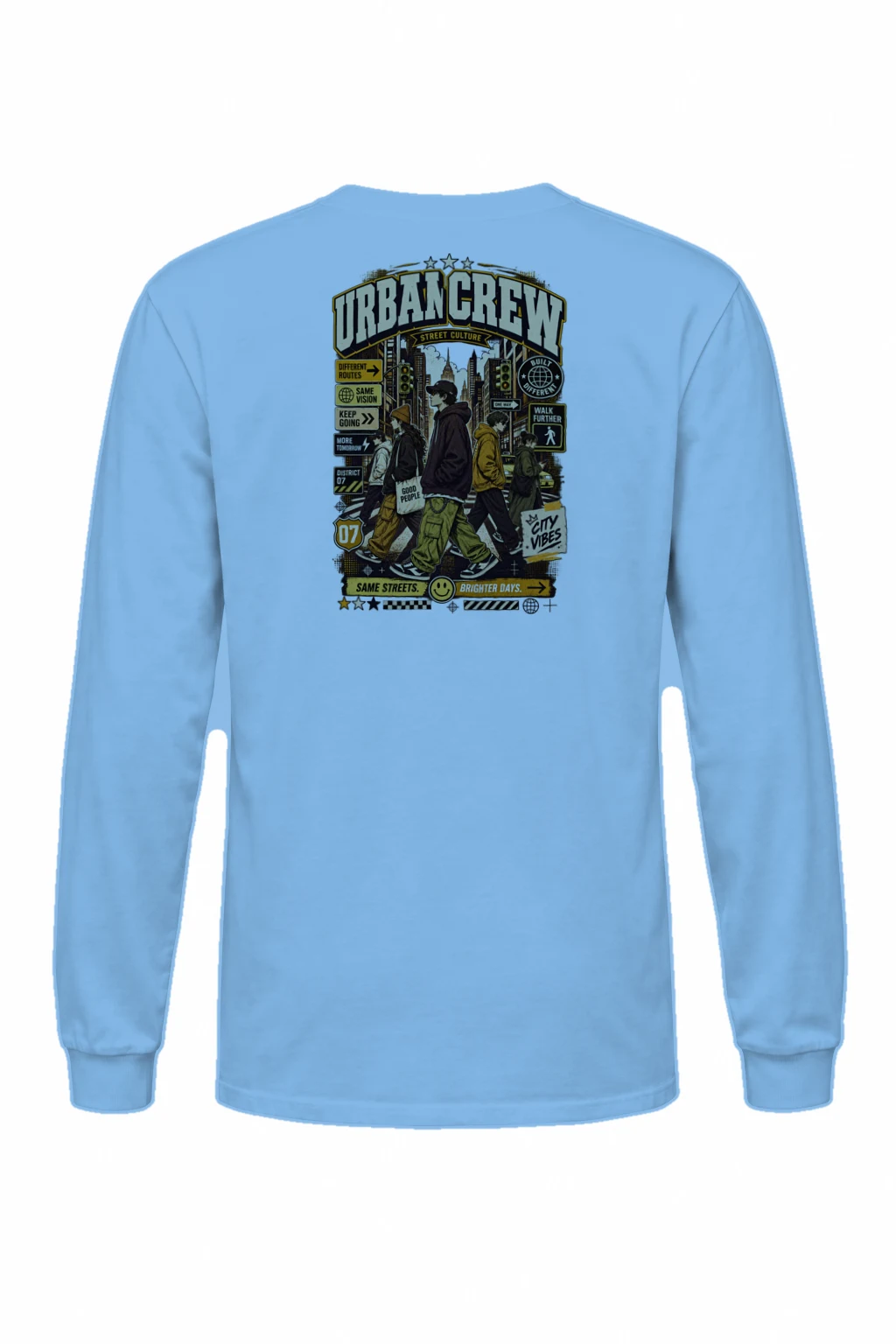 "Different Routes" Unisex Longsleeve T-shirt | Gildan 2400