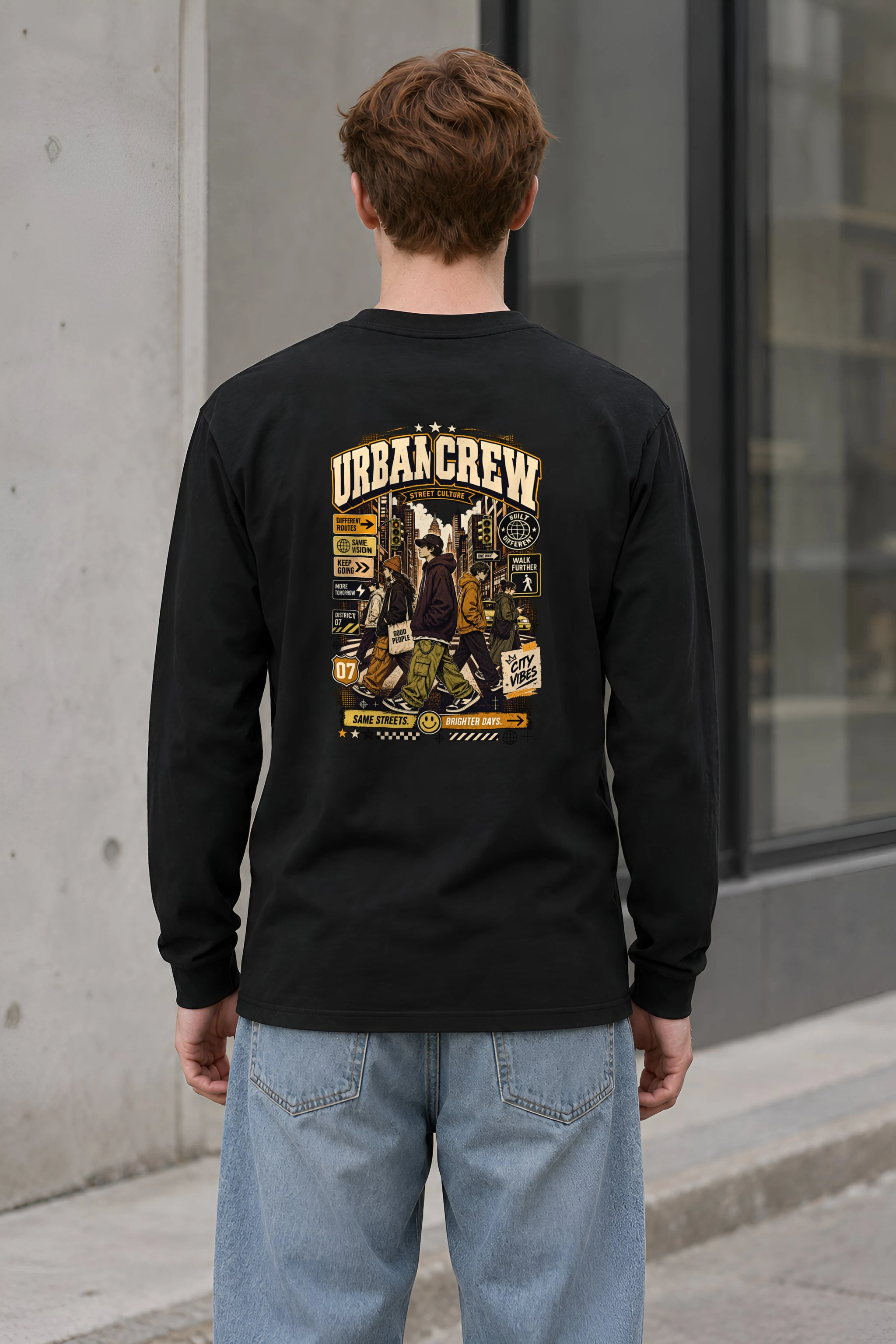 "Different Routes" Unisex Longsleeve T-shirt