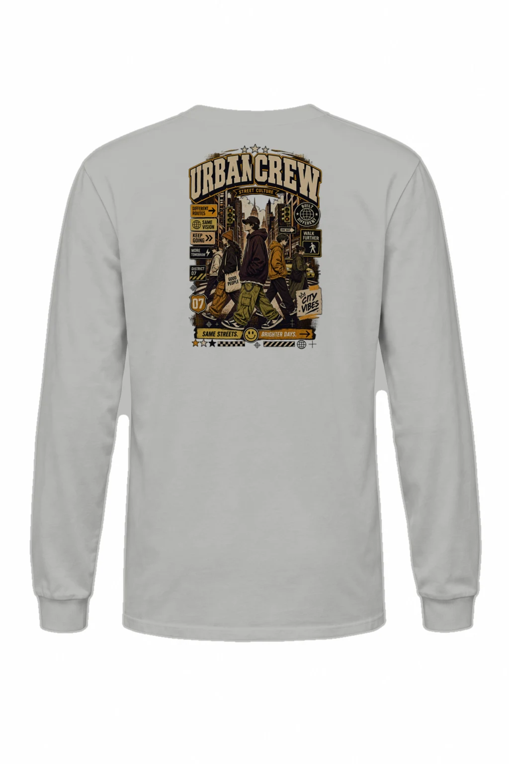 "Different Routes" Unisex Longsleeve T-shirt | Gildan 2400