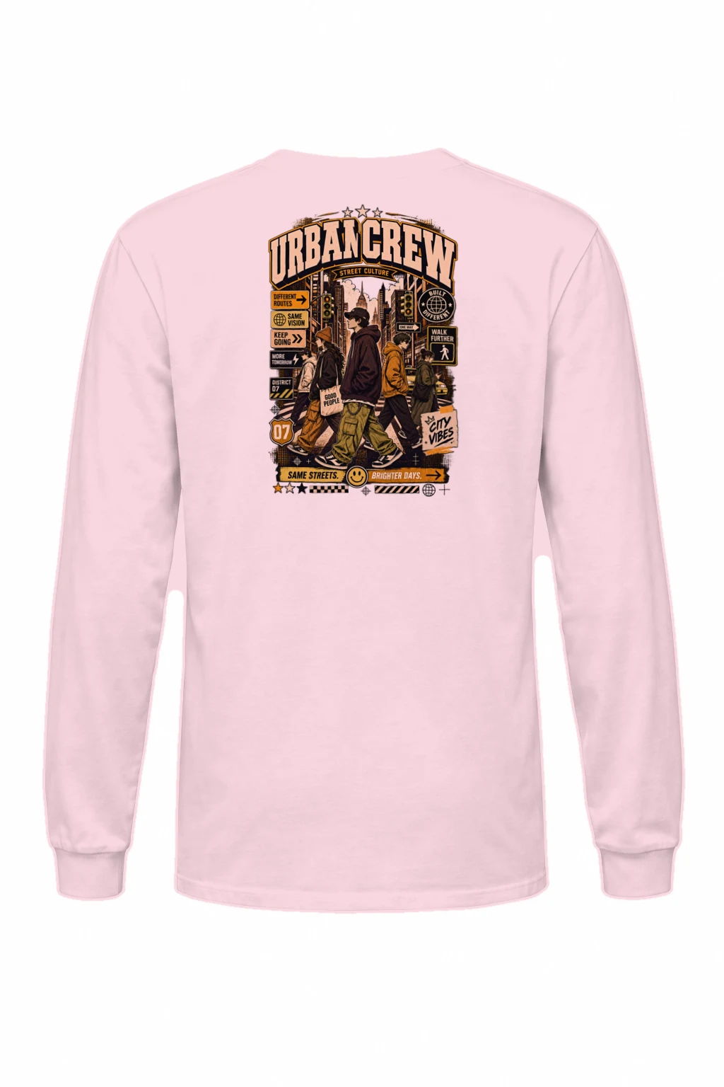 "Different Routes" Unisex Longsleeve T-shirt | Gildan 2400