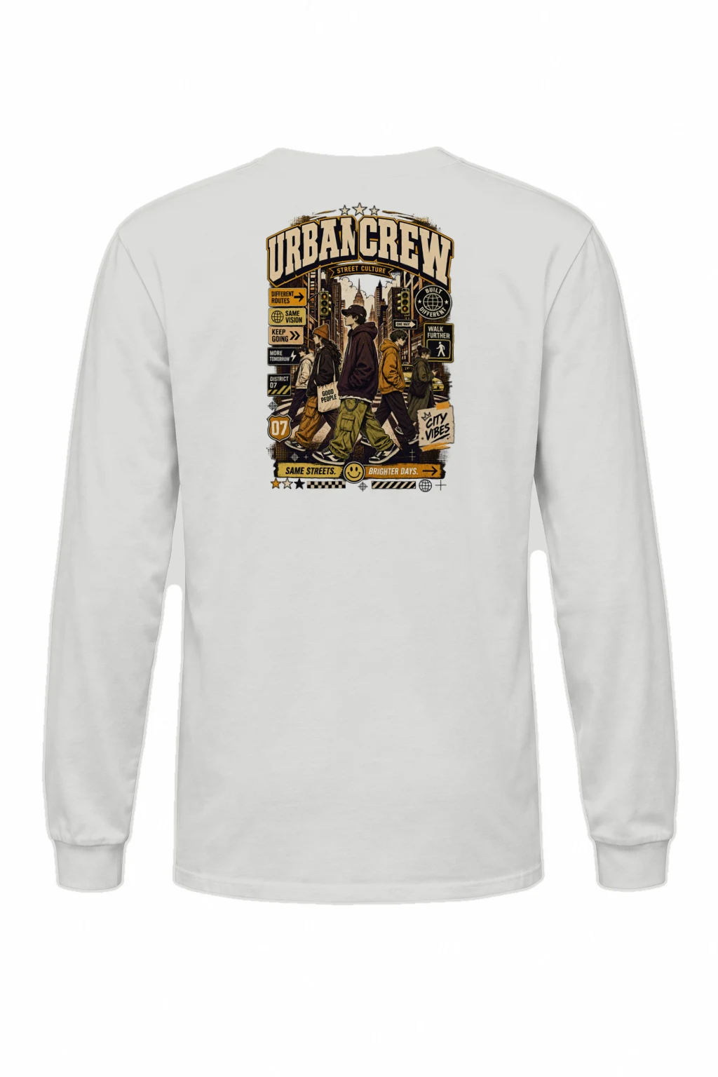 "Different Routes" Unisex Longsleeve T-shirt | Gildan 2400