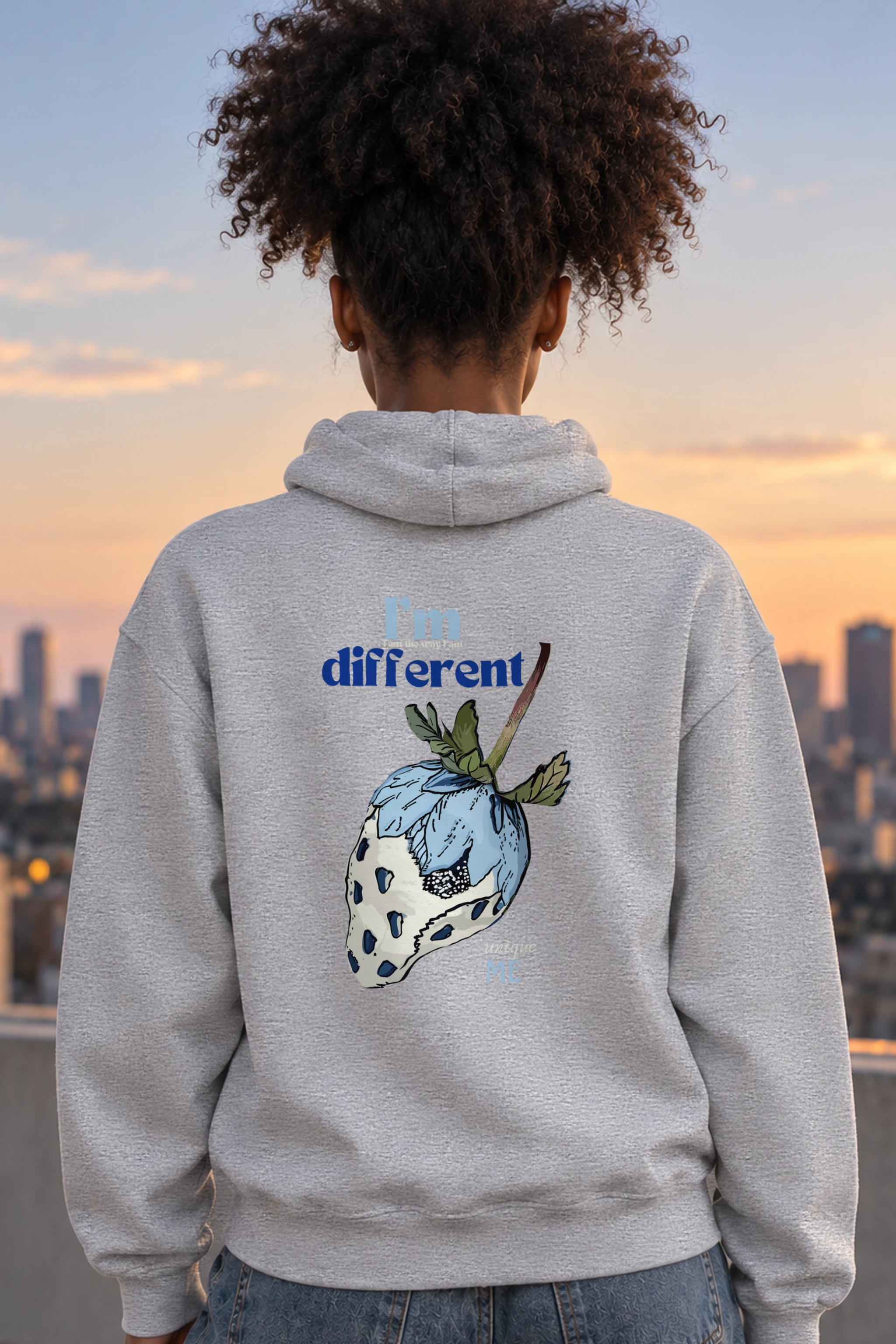 "Different Unique Me" 1 Pullover Hoodie