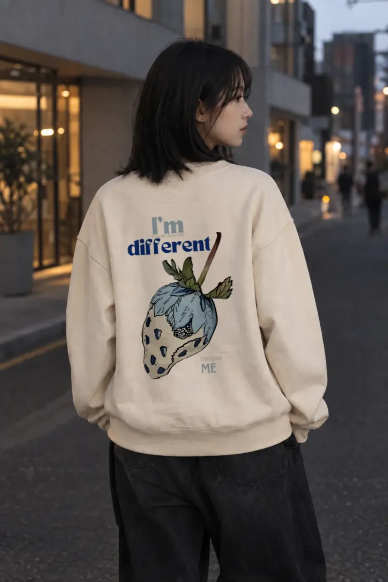 "Different Unique Me" Unisex Sponge Fleece Crewneck Sweatshirt | Bella + Canvas 3901