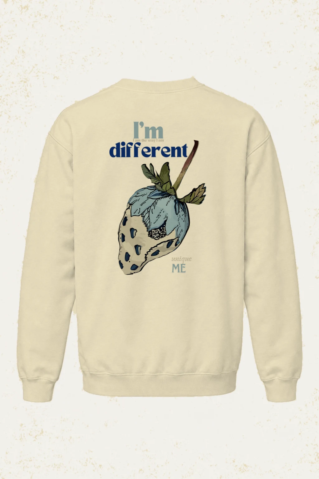 "Different Unique Me" Unisex Sponge Fleece Crewneck Sweatshirt | Bella + Canvas 3901