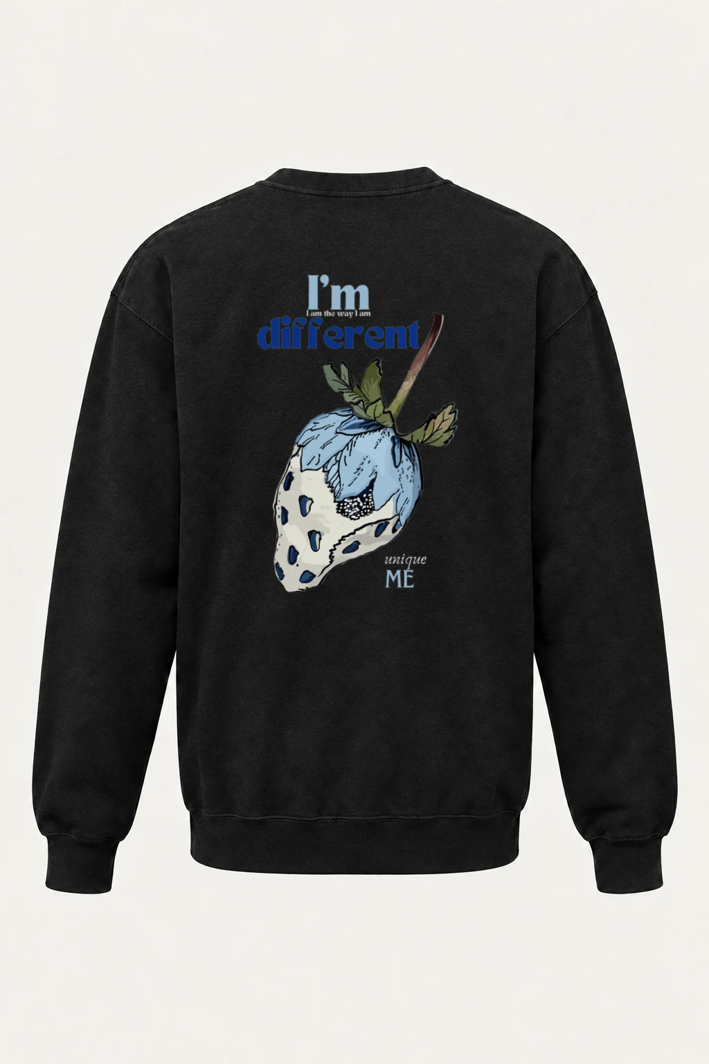 "Different Unique Me" Unisex Sponge Fleece Crewneck Sweatshirt | Bella + Canvas 3901
