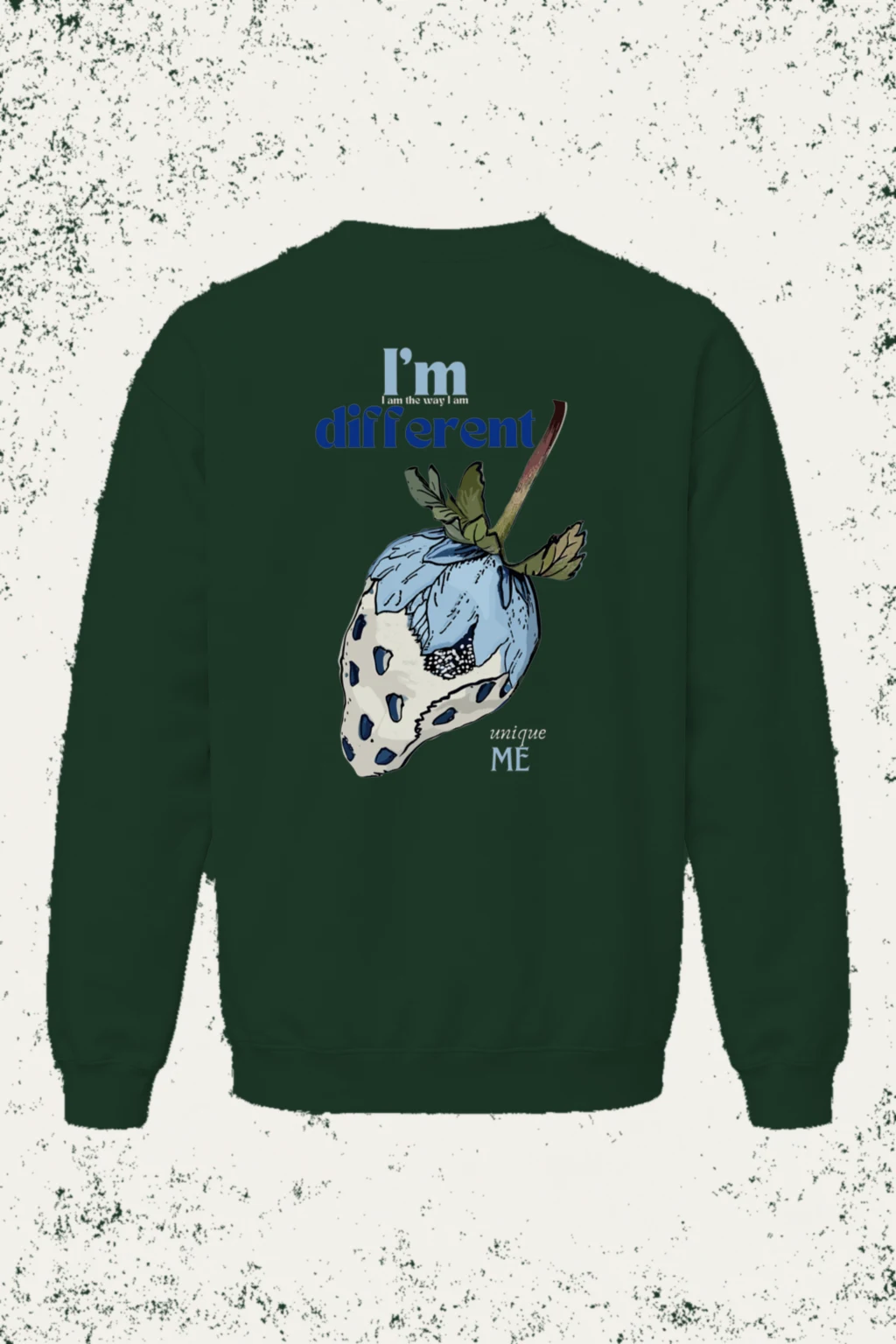 "Different Unique Me" Unisex Sponge Fleece Crewneck Sweatshirt | Bella + Canvas 3901
