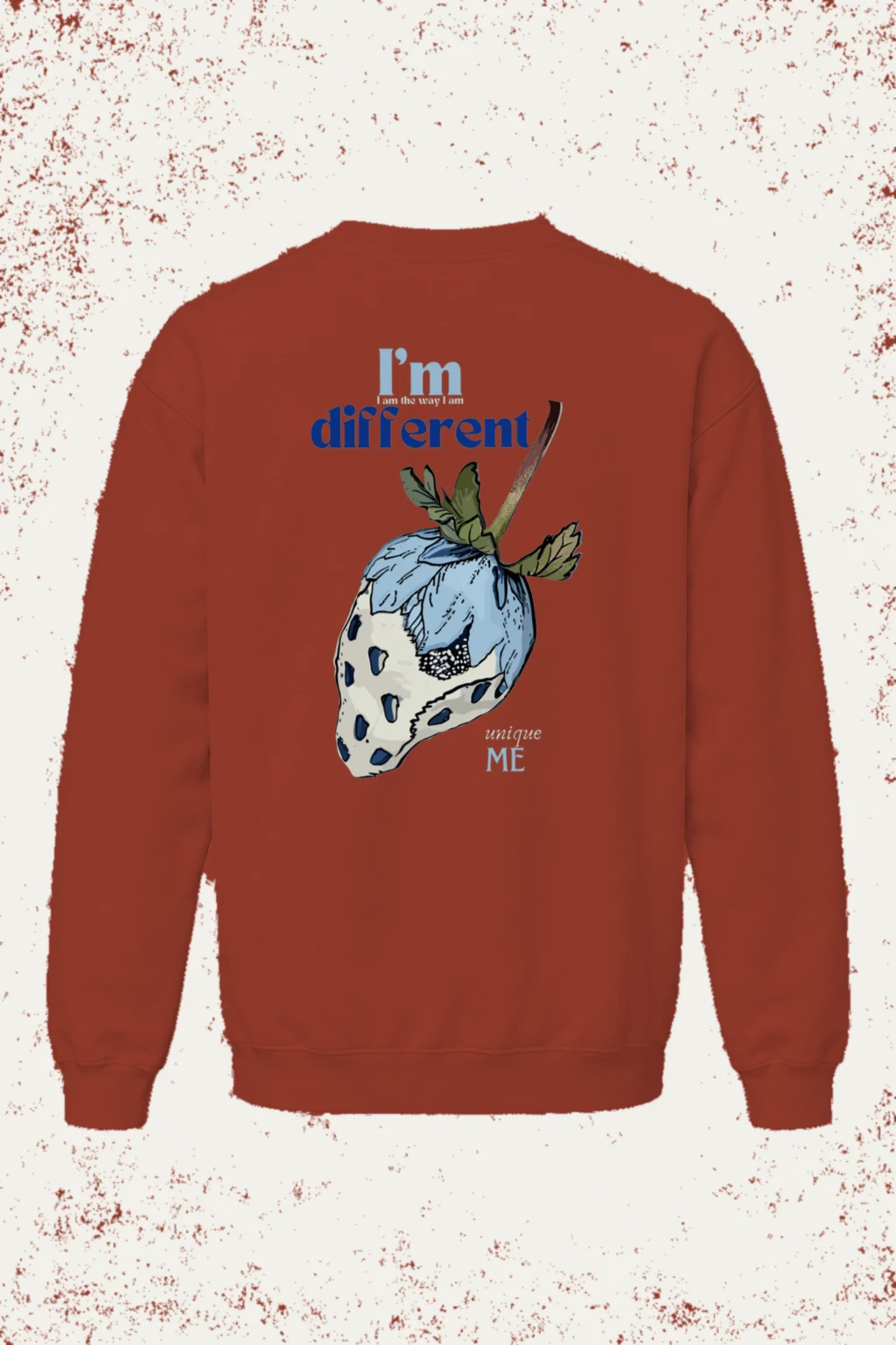 "Different Unique Me" Unisex Sponge Fleece Crewneck Sweatshirt | Bella + Canvas 3901