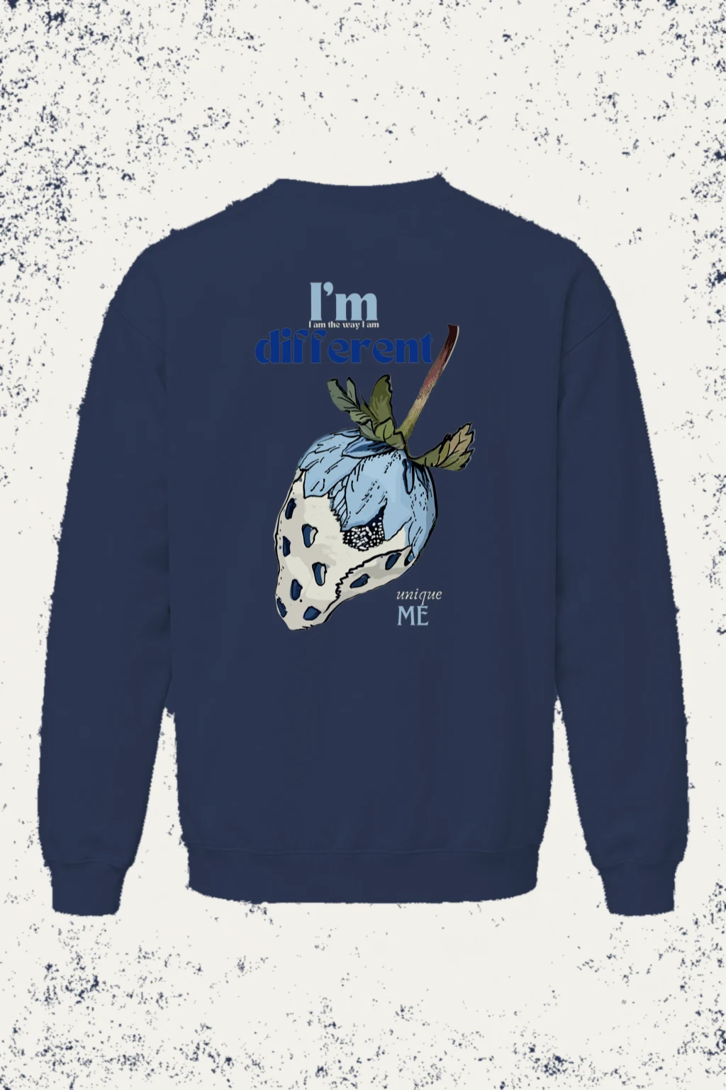 "Different Unique Me" Unisex Sponge Fleece Crewneck Sweatshirt | Bella + Canvas 3901