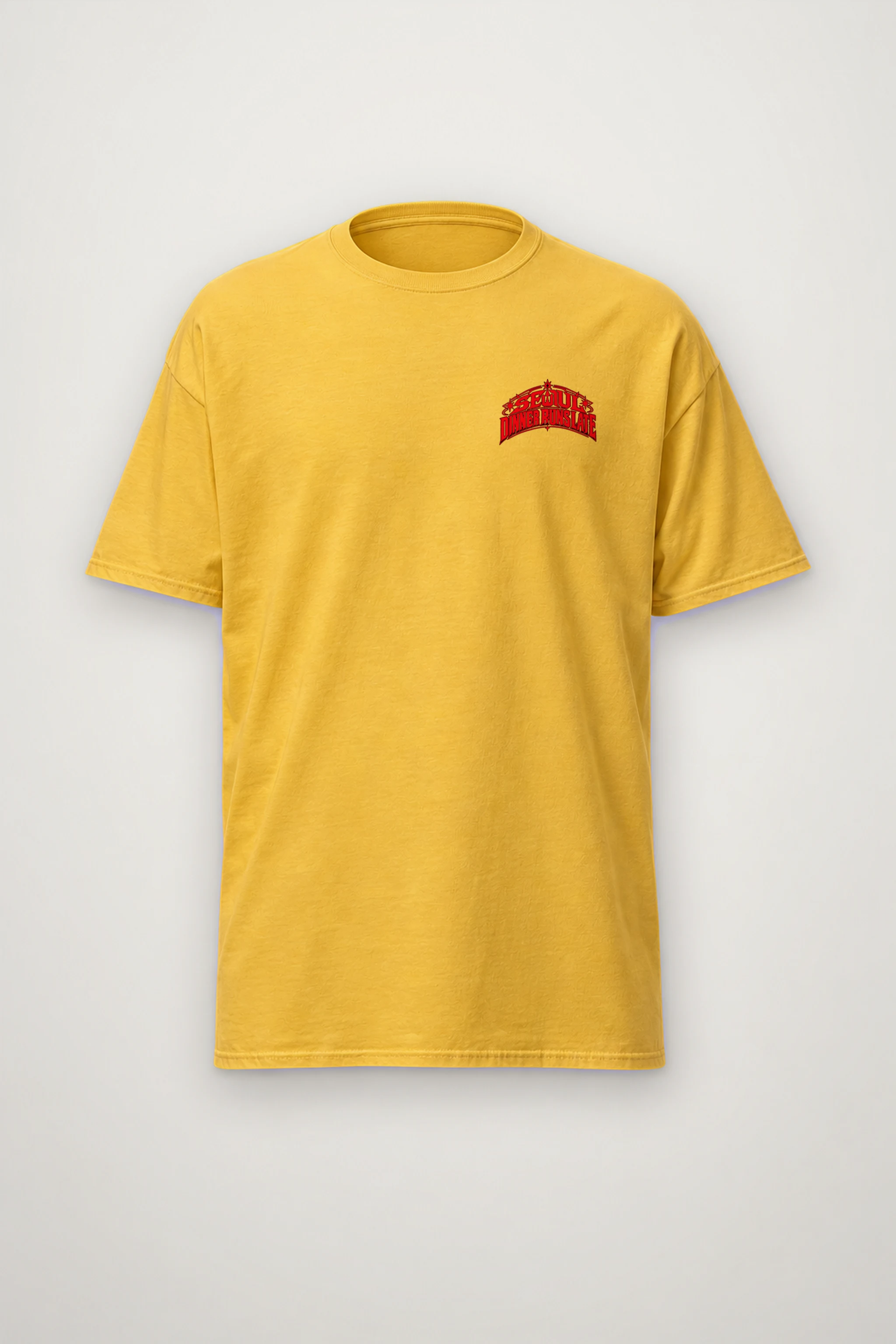 "Seoul Tteokbokki Skyline" Heavyweight Unisex Crewneck T-shirt