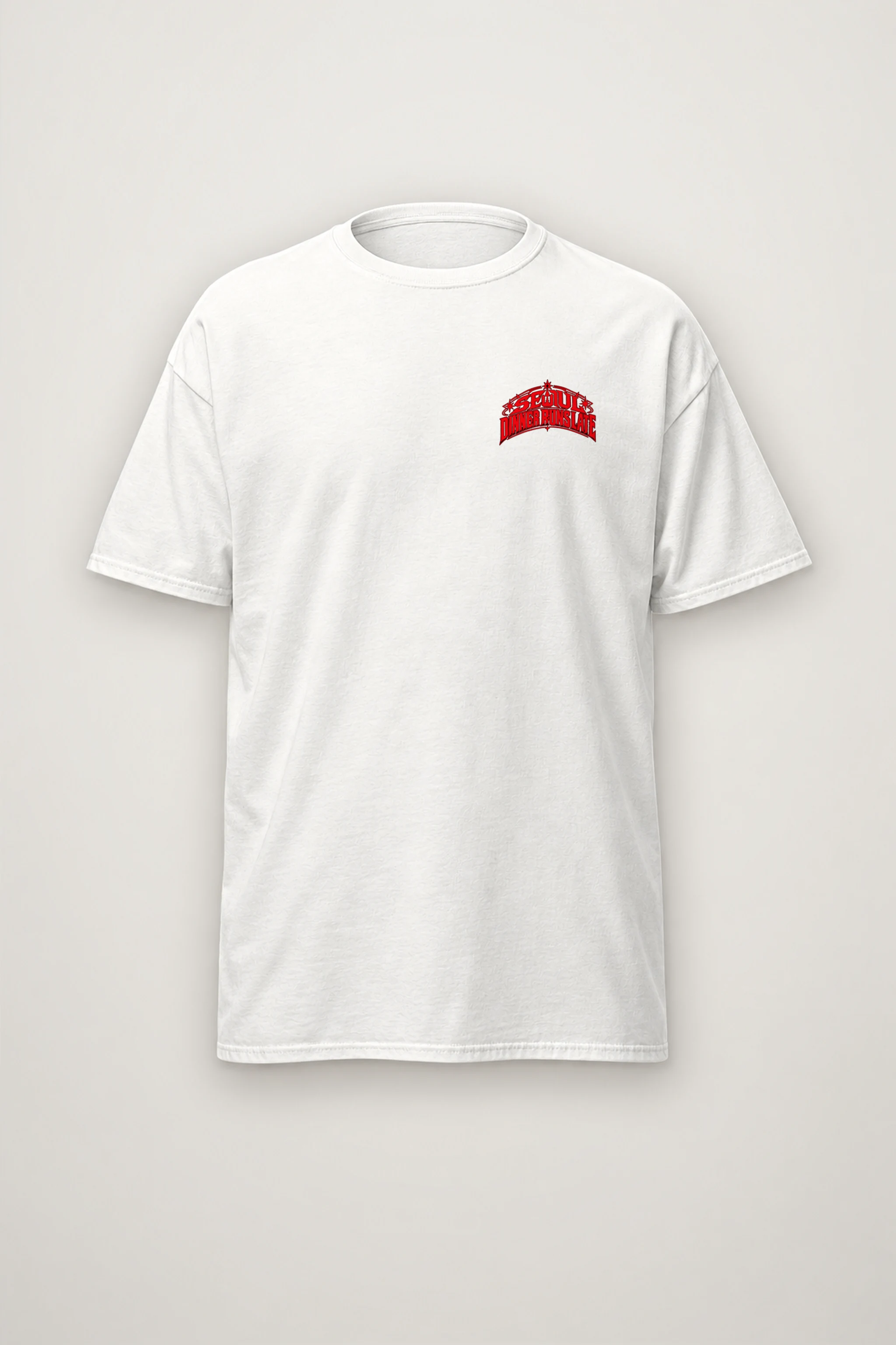 "Seoul Tteokbokki Skyline" Heavyweight Unisex Crewneck T-shirt