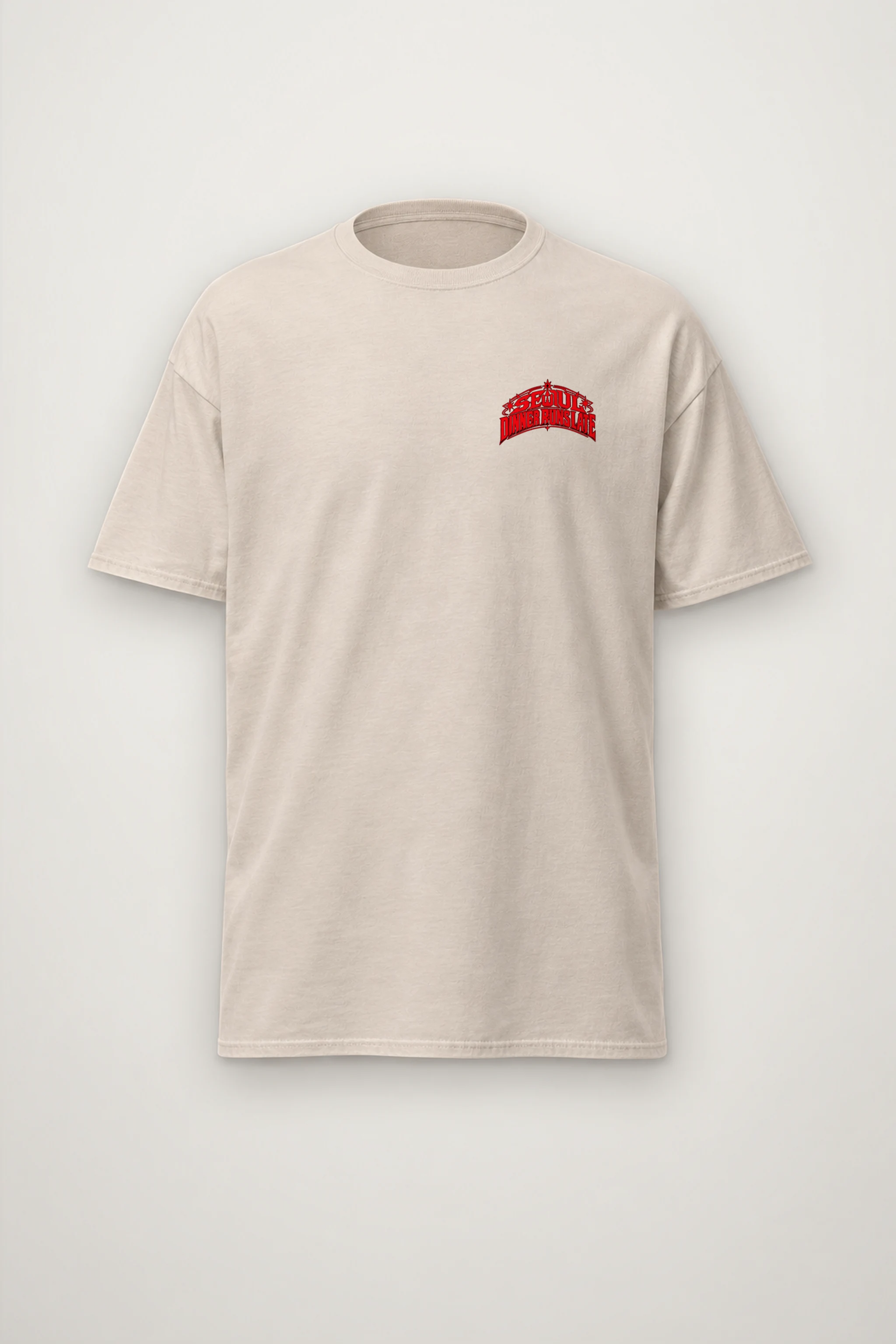 "Seoul Tteokbokki Skyline" Heavyweight Unisex Crewneck T-shirt