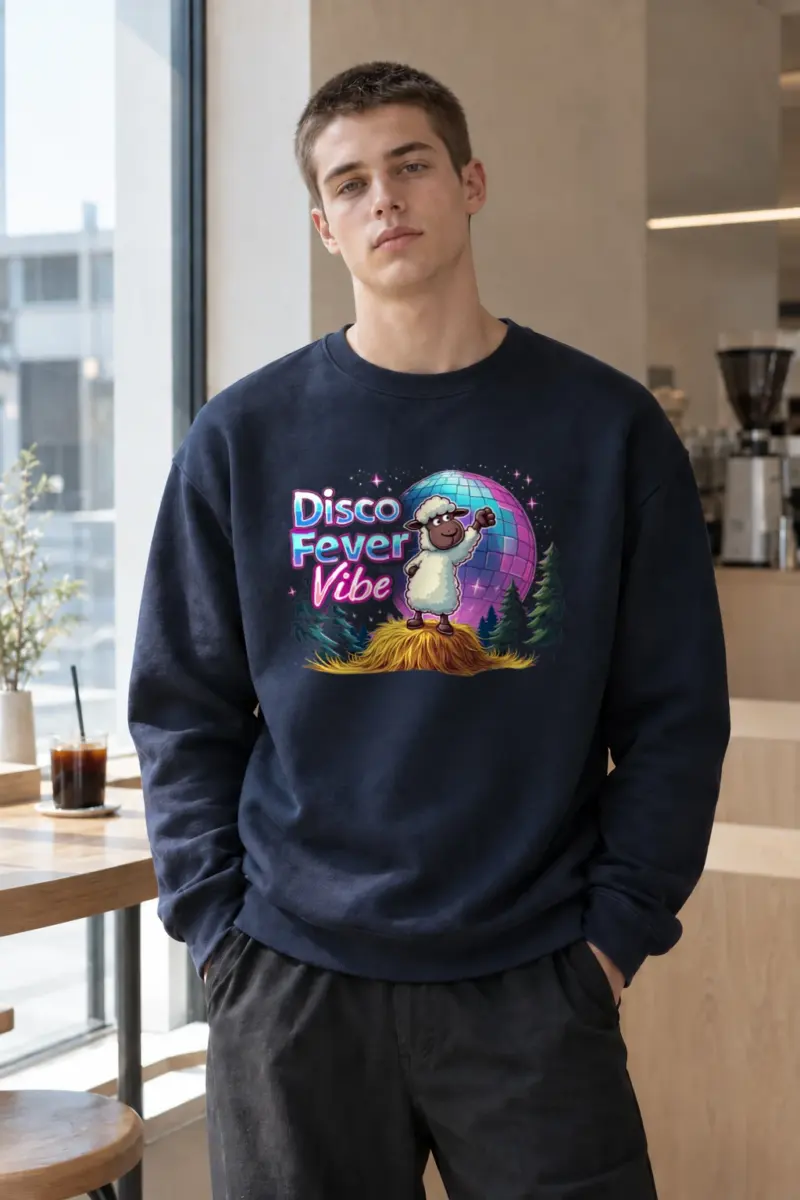 "Disco Fever Vibe" Heavy Blend Unisex Crewneck Sweatshirt | Gildan 18000