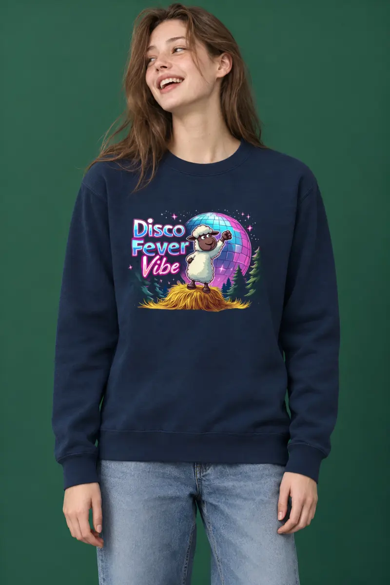 "Disco Fever Vibe" Heavy Blend Unisex Crewneck Sweatshirt