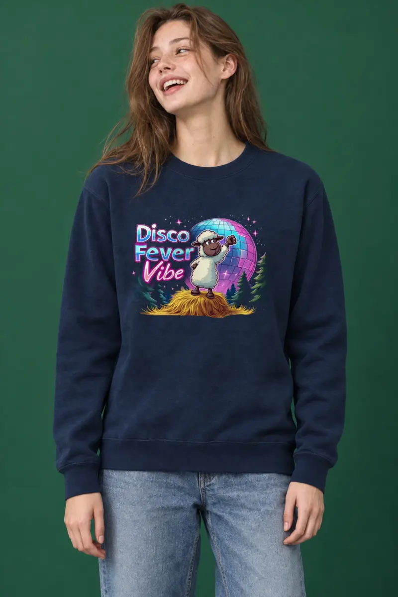 "Disco Fever Vibe" Heavy Blend Unisex Crewneck Sweatshirt