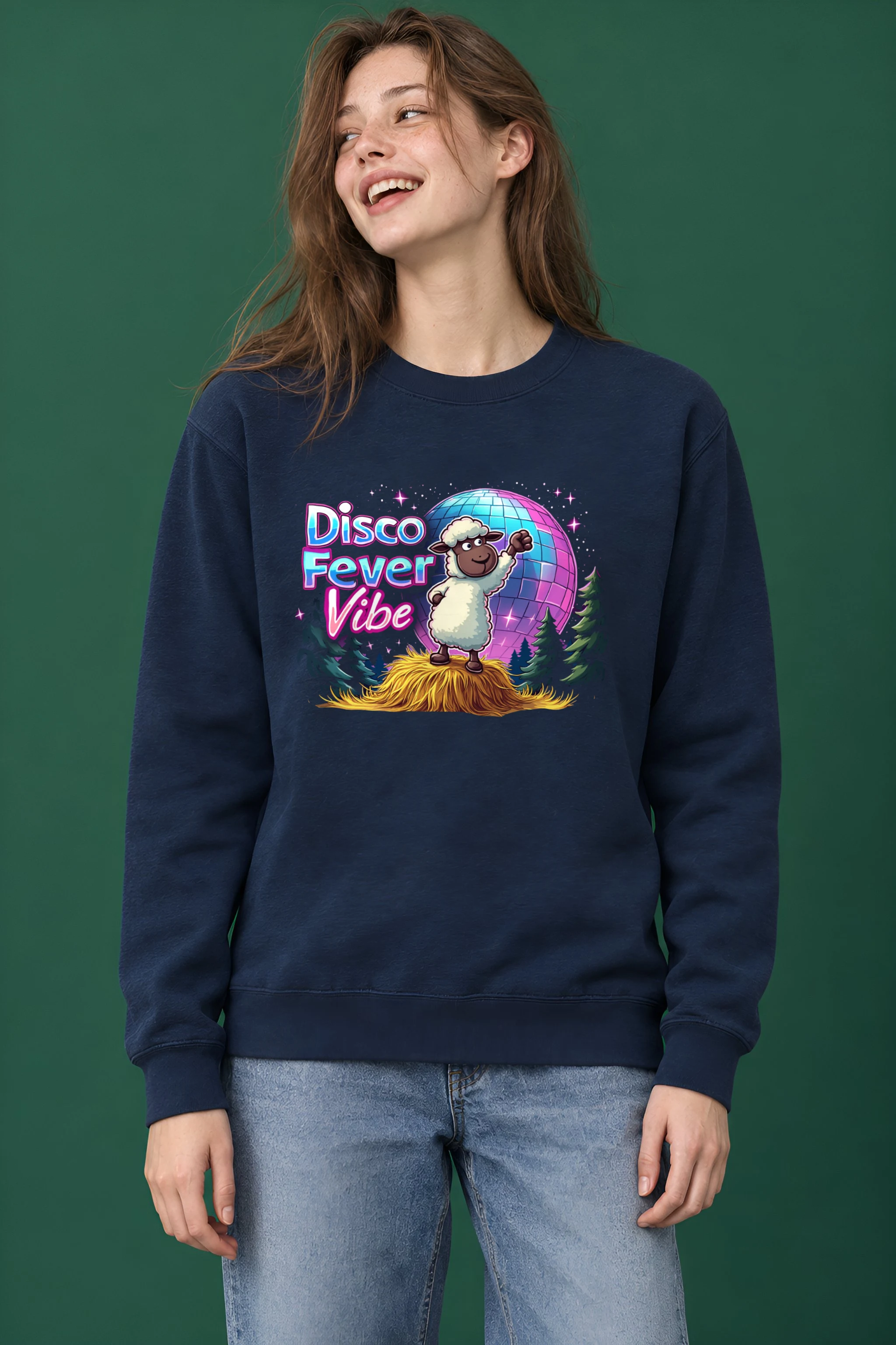 "Disco Fever Vibe" Heavy Blend Unisex Crewneck Sweatshirt