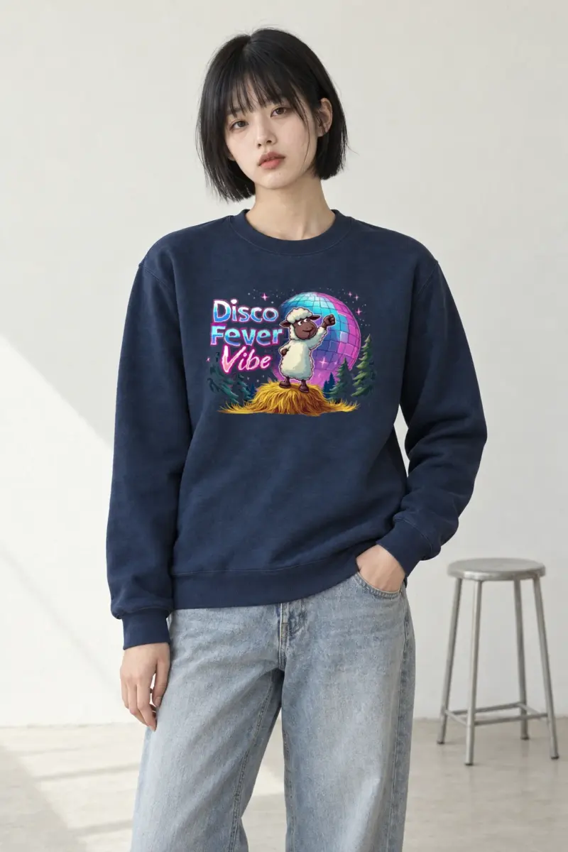 "Disco Fever Vibe" Heavy Blend Unisex Crewneck Sweatshirt