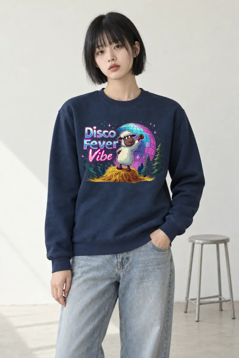 "Disco Fever Vibe" Heavy Blend Unisex Crewneck Sweatshirt