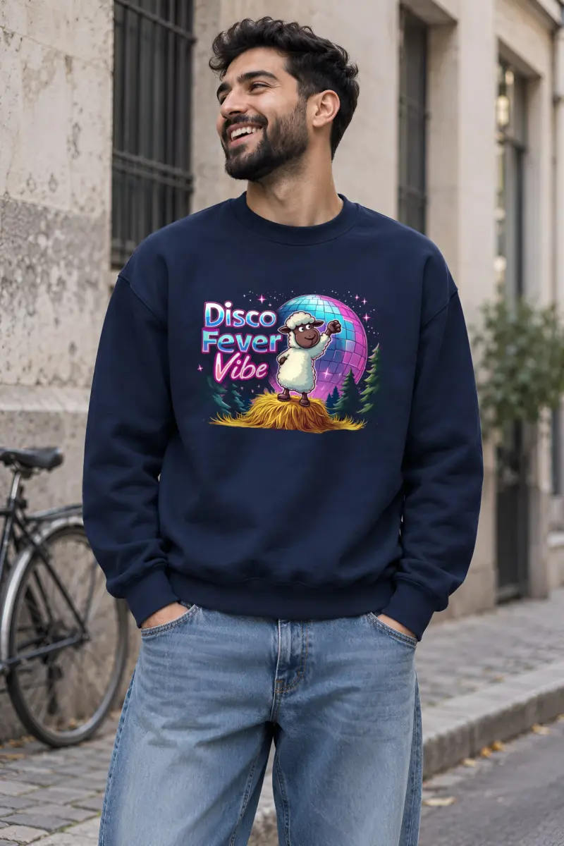 "Disco Fever Vibe" Heavy Blend Unisex Crewneck Sweatshirt