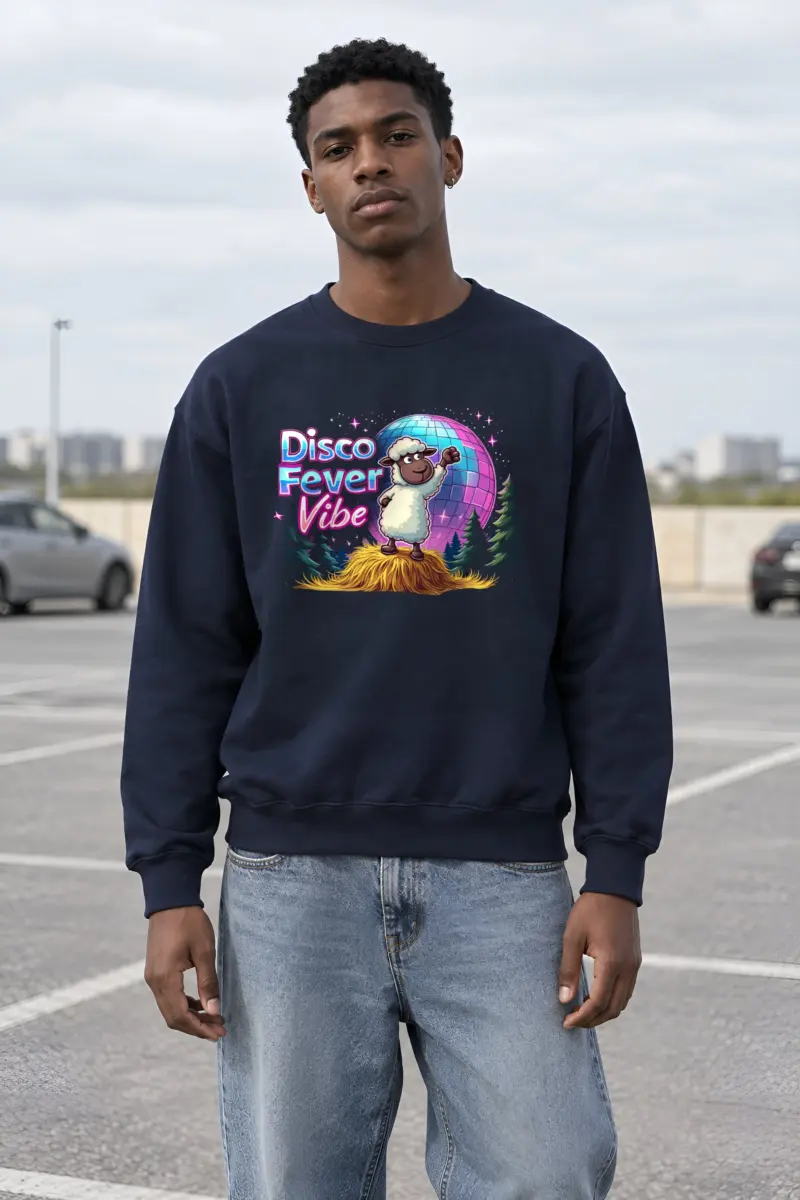 "Disco Fever Vibe" Heavy Blend Unisex Crewneck Sweatshirt