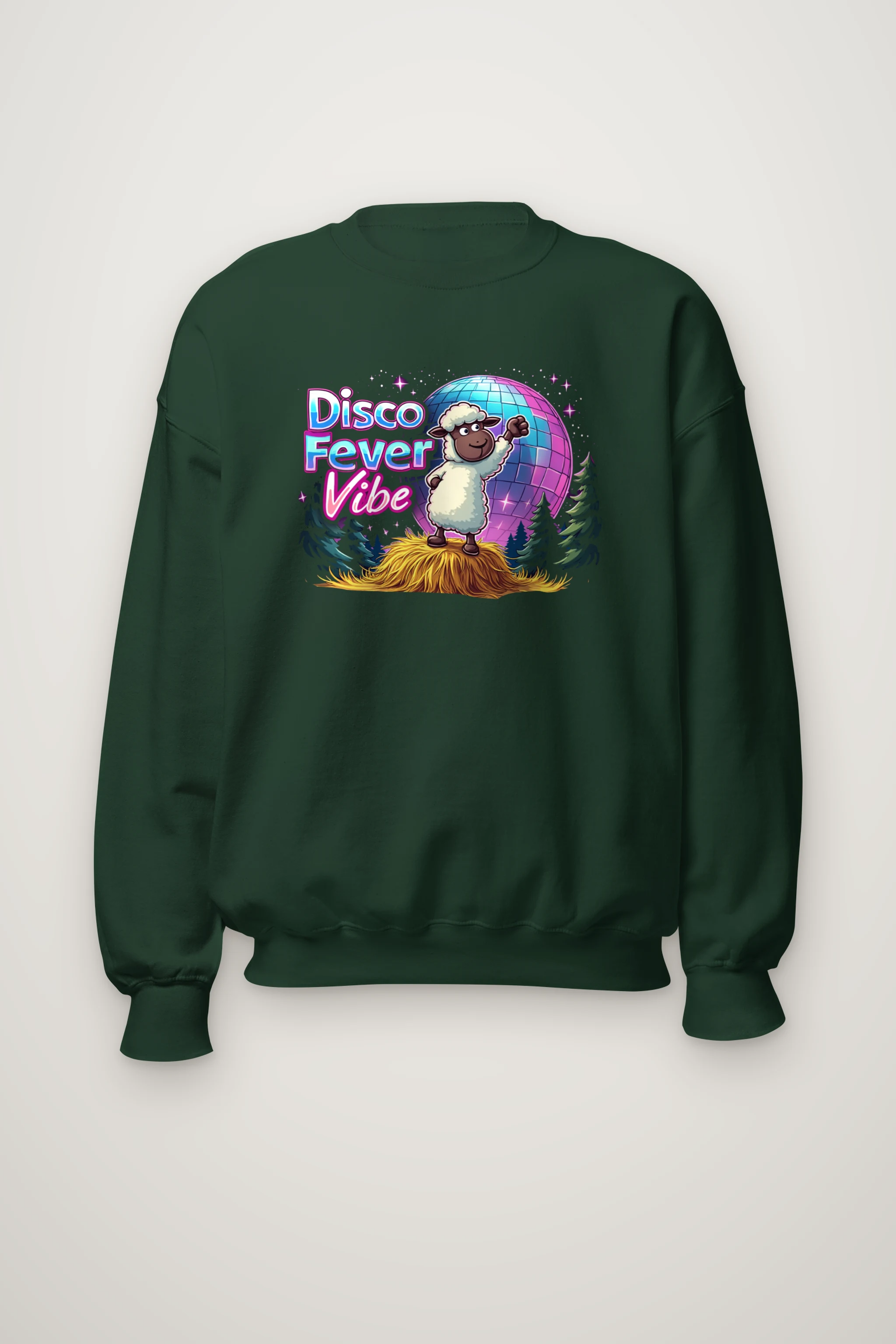 "Disco Fever Vibe" Heavy Blend Unisex Crewneck Sweatshirt
