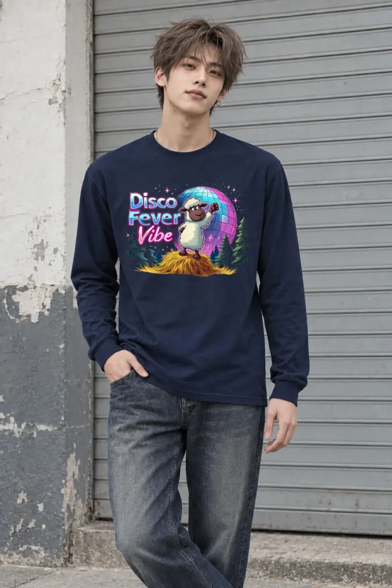 "Disco Fever Vibe" Unisex Longsleeve T-shirt