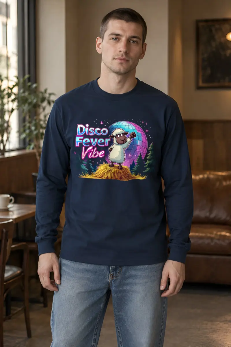 "Disco Fever Vibe" Unisex Longsleeve T-shirt