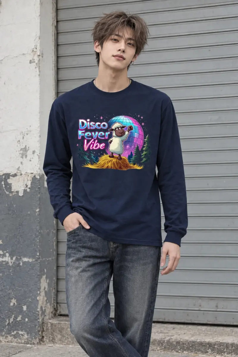 "Disco Fever Vibe" Unisex Longsleeve T-shirt