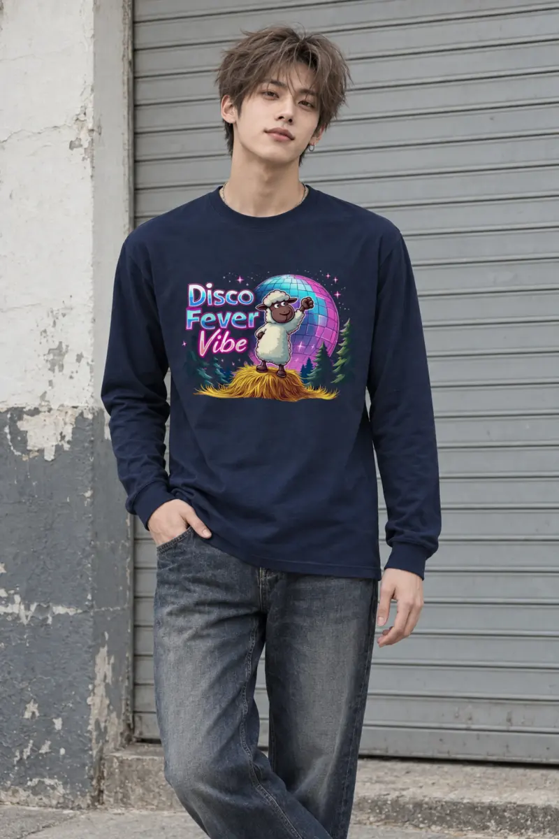"Disco Fever Vibe" Unisex Longsleeve T-shirt