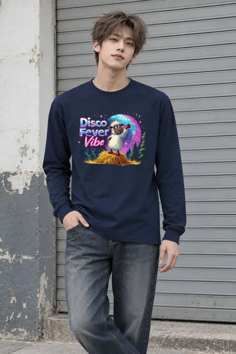 "Disco Fever Vibe" Unisex Longsleeve T-shirt