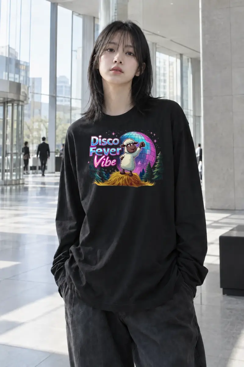 "Disco Fever Vibe" Unisex Longsleeve T-shirt | Gildan 2400