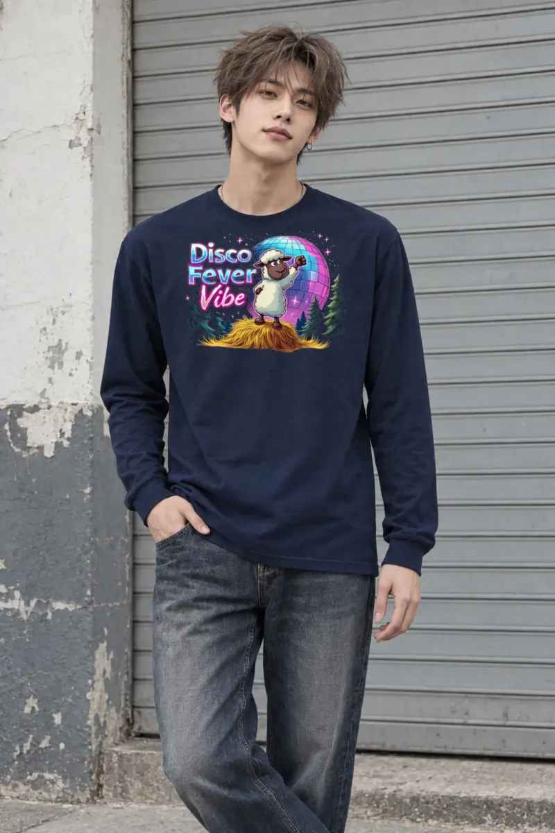 "Disco Fever Vibe" Unisex Longsleeve T-shirt