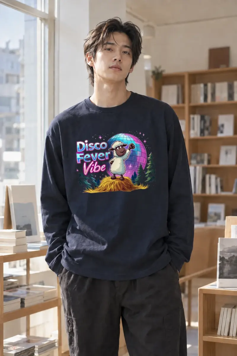 "Disco Fever Vibe" Unisex Longsleeve T-shirt | Gildan 2400