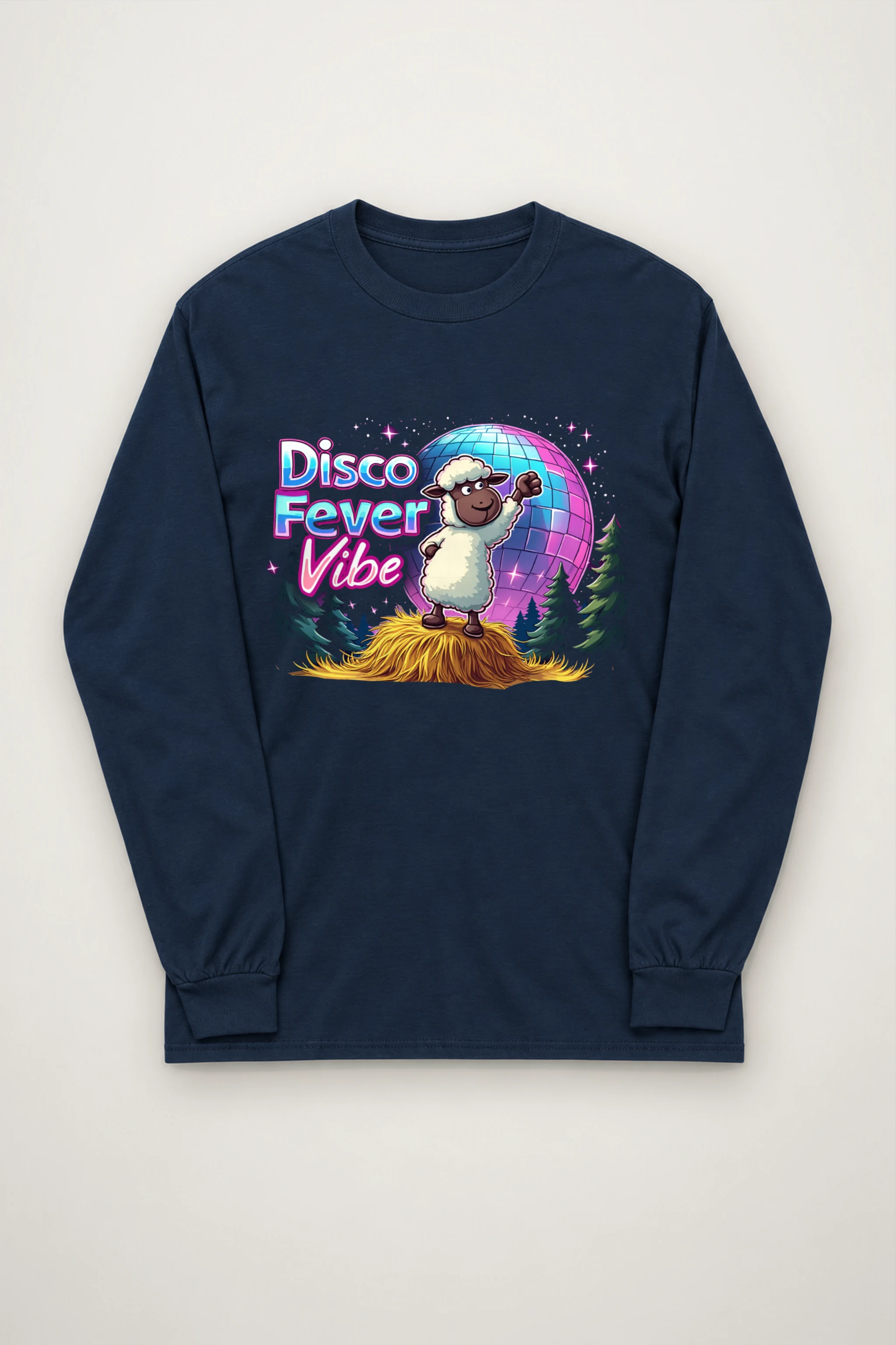 "Disco Fever Vibe" Unisex Longsleeve T-shirt