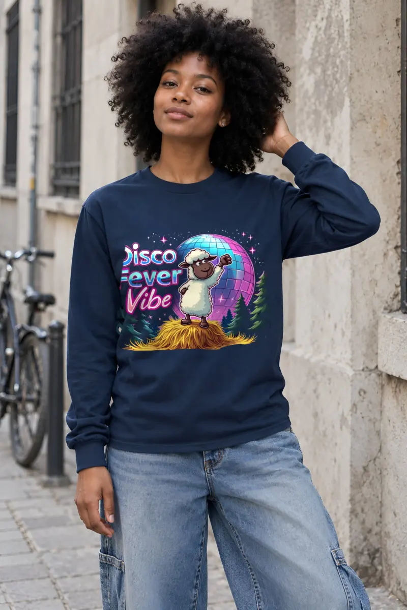 "Disco Fever Vibe" Unisex Longsleeve T-shirt